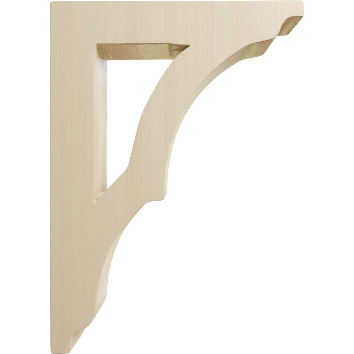 Ekena Millwork 1 3/4"W x 6 1/2"D x 9"H Small Avila Wood Bracket, Rubberwood