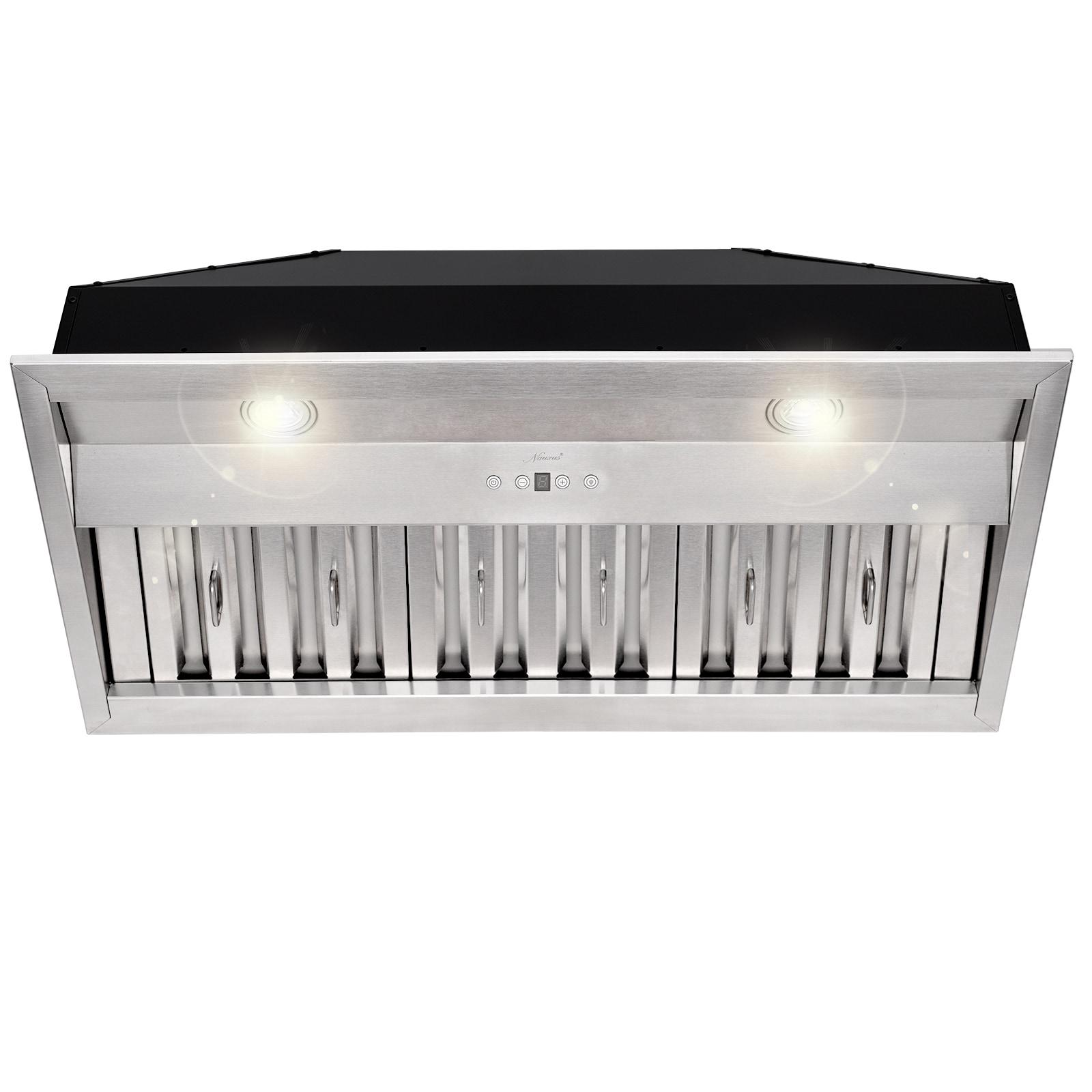 Akicon Stainless Steel 600 CFM Ducted (Vented) Insert Range Hood with Charcoal Filter