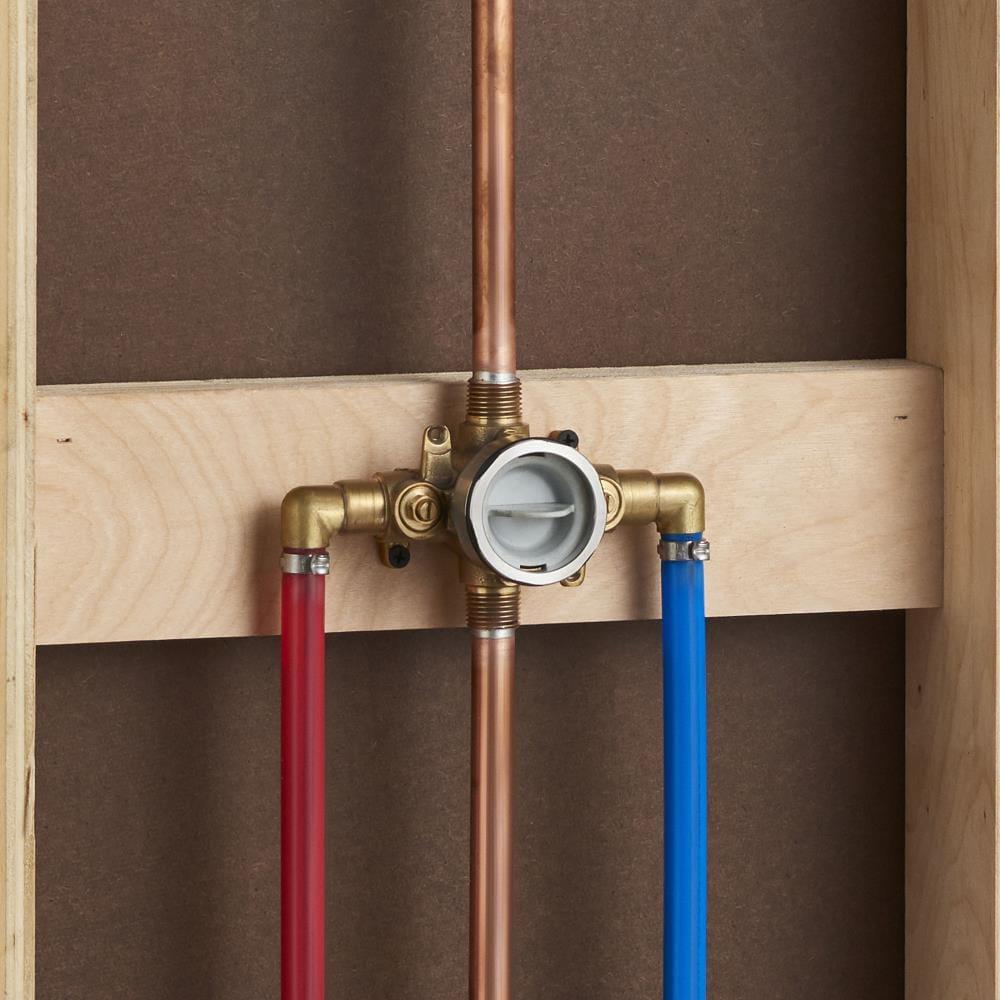 American Standard Flash Shower Rough-In Valve with PEX Inlet Elbows/Universal Outlets for Cold Expansion System