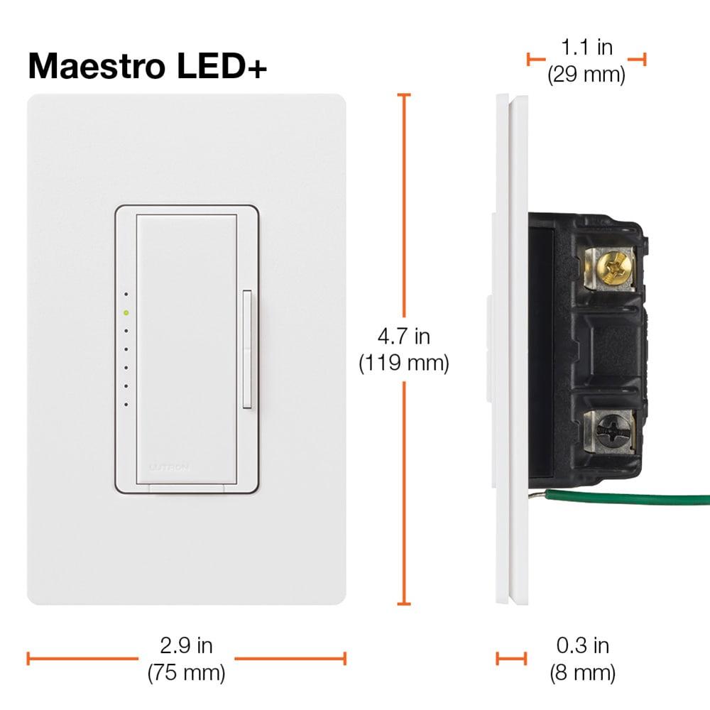Brown Smart LED+ Dimmer Switch with Rocker