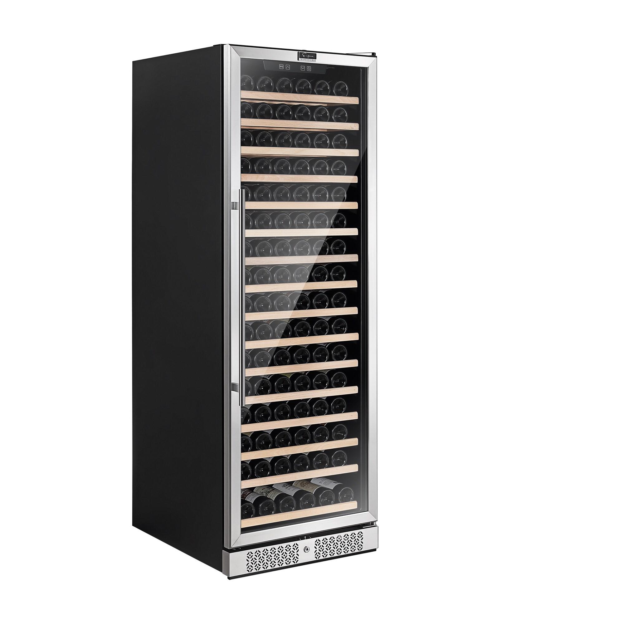 Empava Single Zone 23.4'' 171 Bottle Wine Refrigerator with Reversible Door