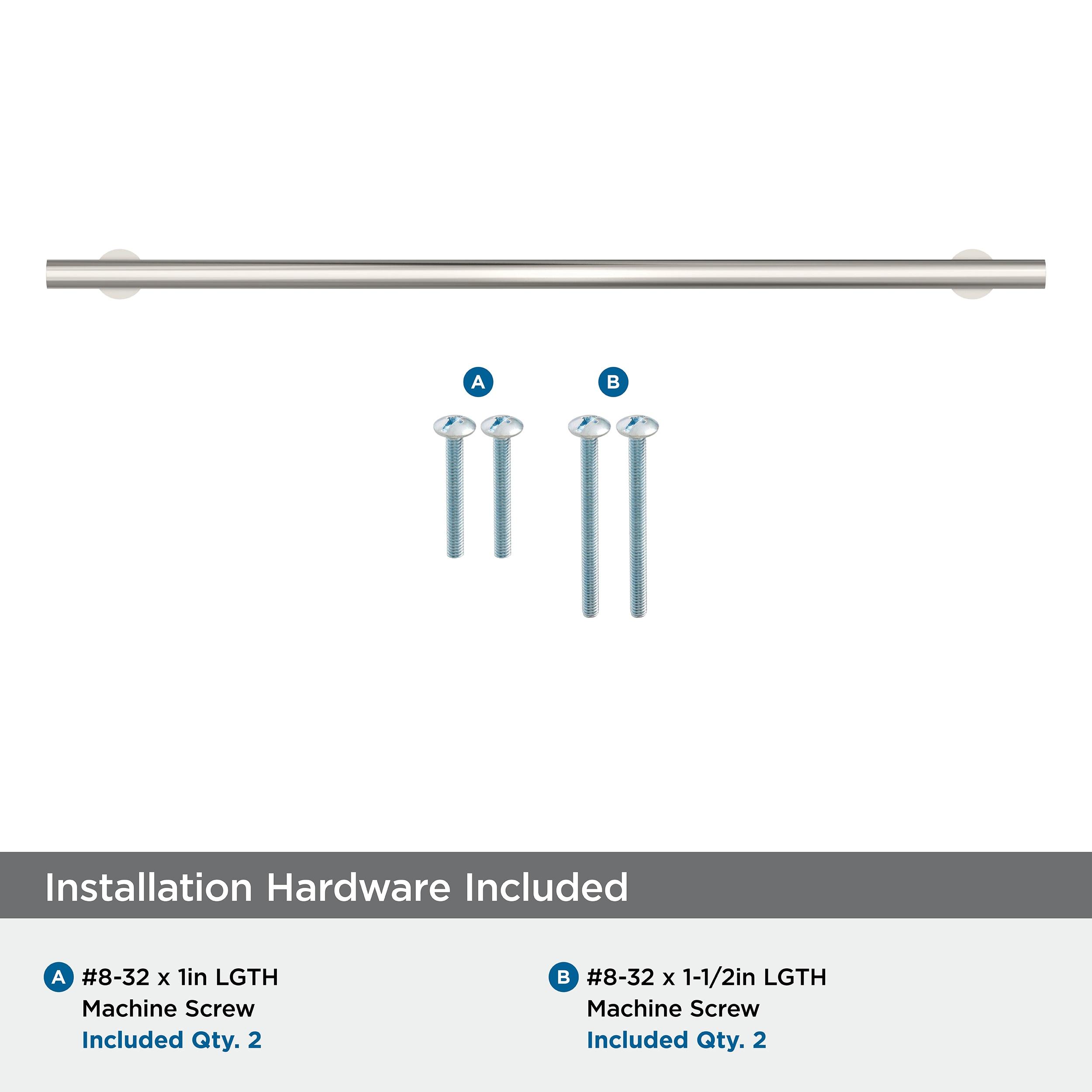 Amerock Radius 12-5/8 inch (320mm) Center-to-Center Polished Nickel Cabinet Pull