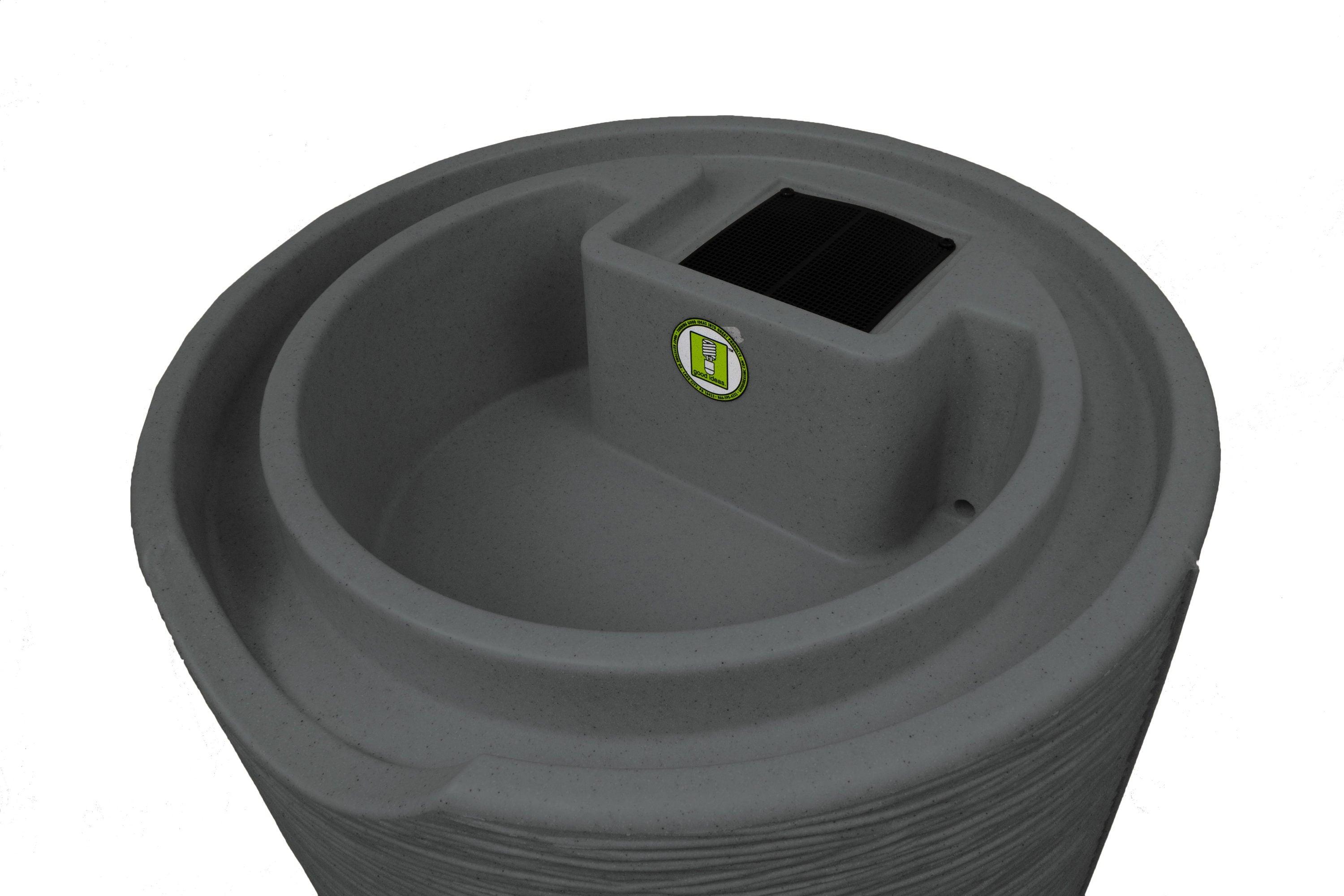 Good Ideas Good Ideas 50 Gallons Plastic Drainable Dual Overflow Planter Rain Barrel