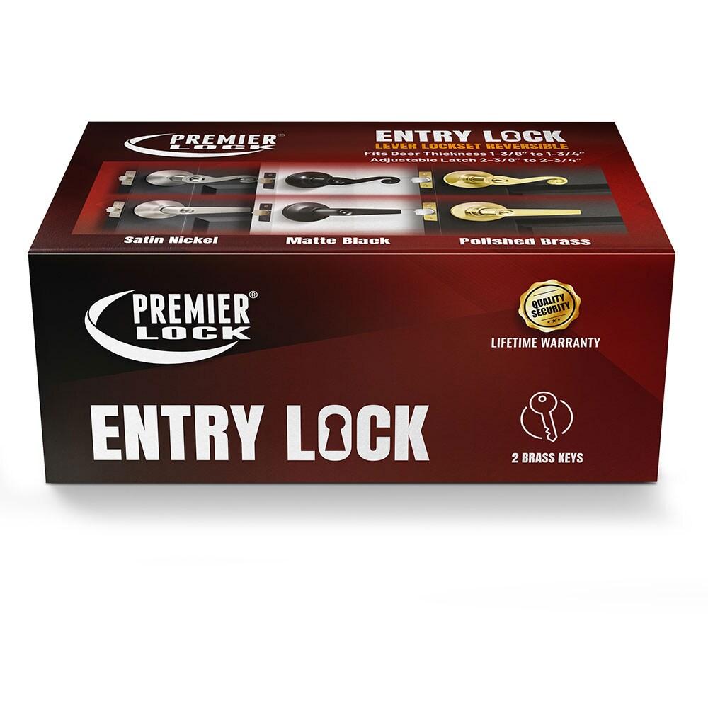 Premier Lock LEV06X-4 Keyed (Entry) Door Lever (Set of 4)