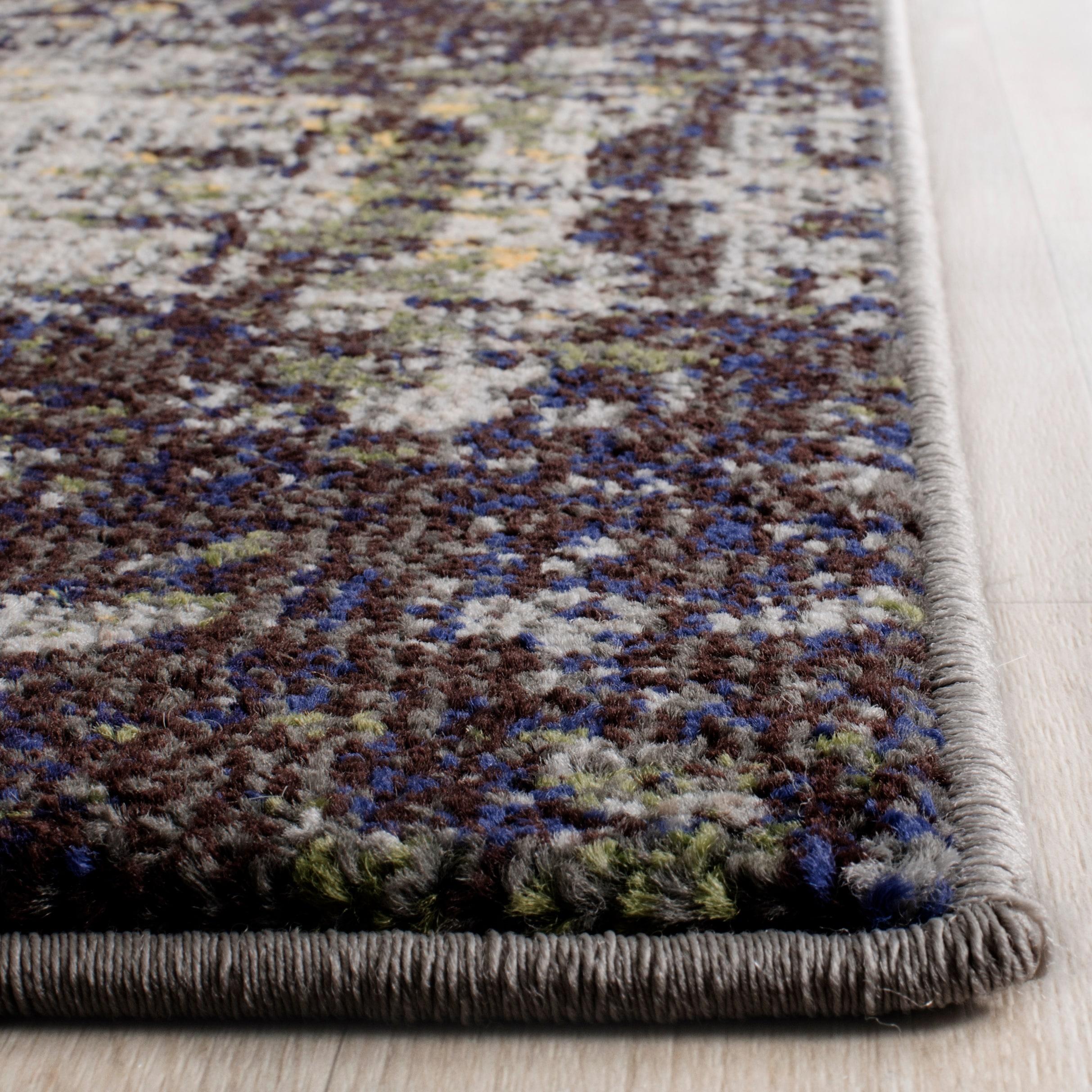 Monaco MNC223 Power Loomed Indoor Runner Rug - Grey/Multi - 2'2"x6' - Safavieh.