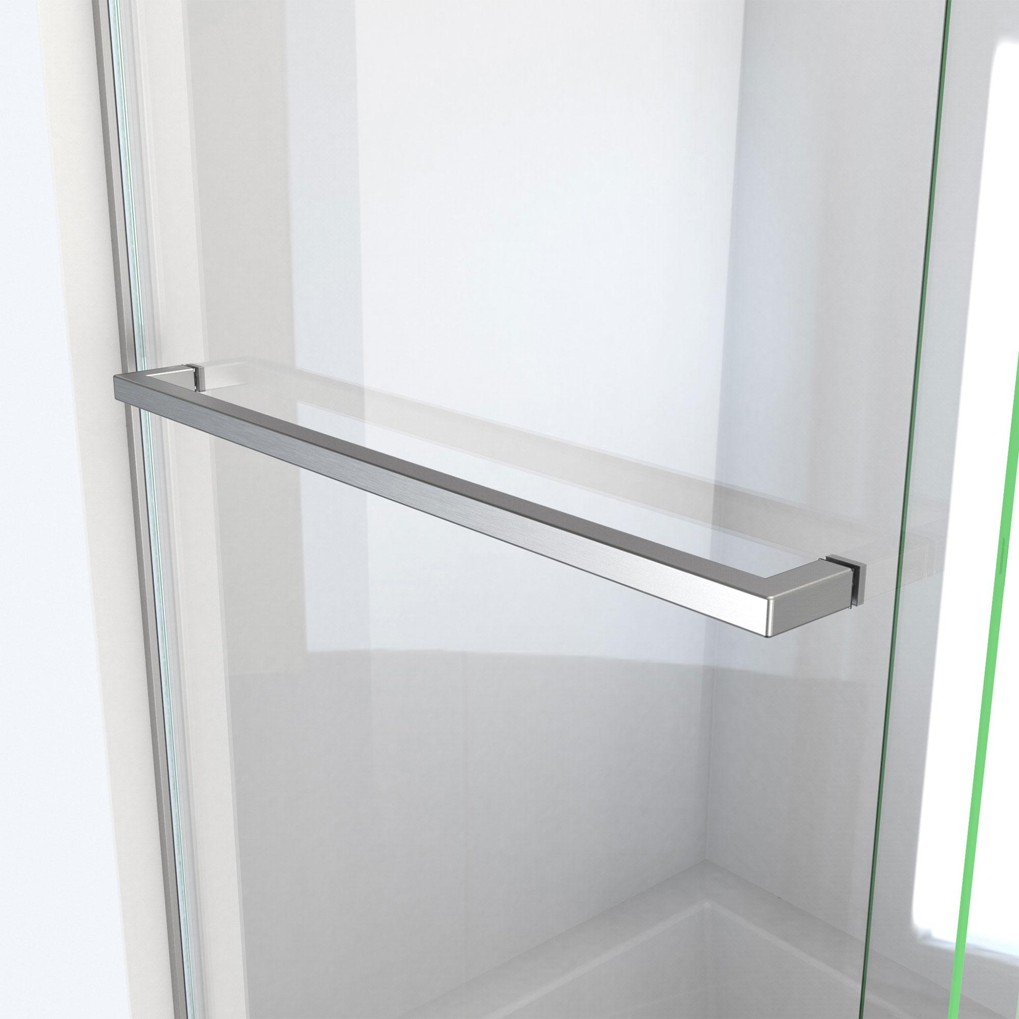 Essence 56" W x 60" H Reversible Frameless Tub Door with ClearMax™ Technology