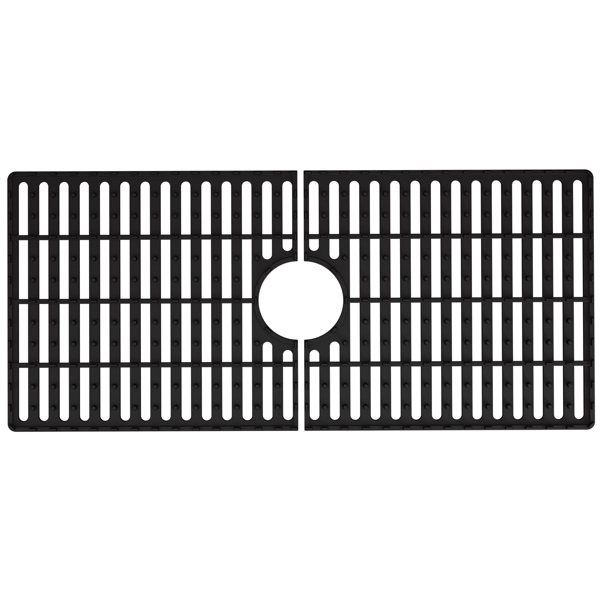 Silicone Grid VIGO Matte Stone 32" L x 15" W Bottom Sink Grid for 36 in. Single Bowl Kitchen Sink