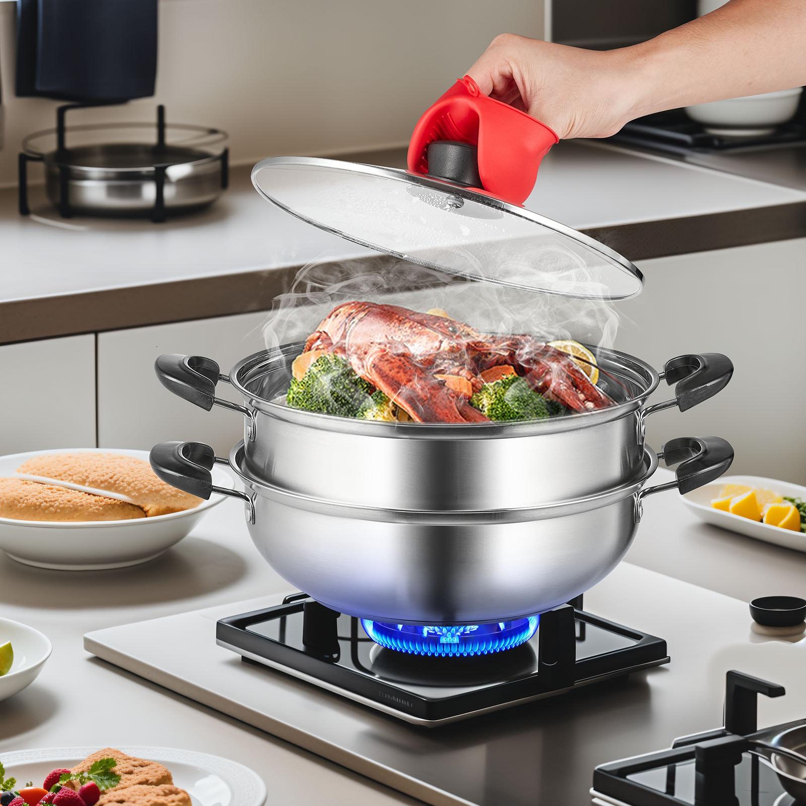 VEVOR VEVOR 3 Quarts Stainless Stee Steamer Pot