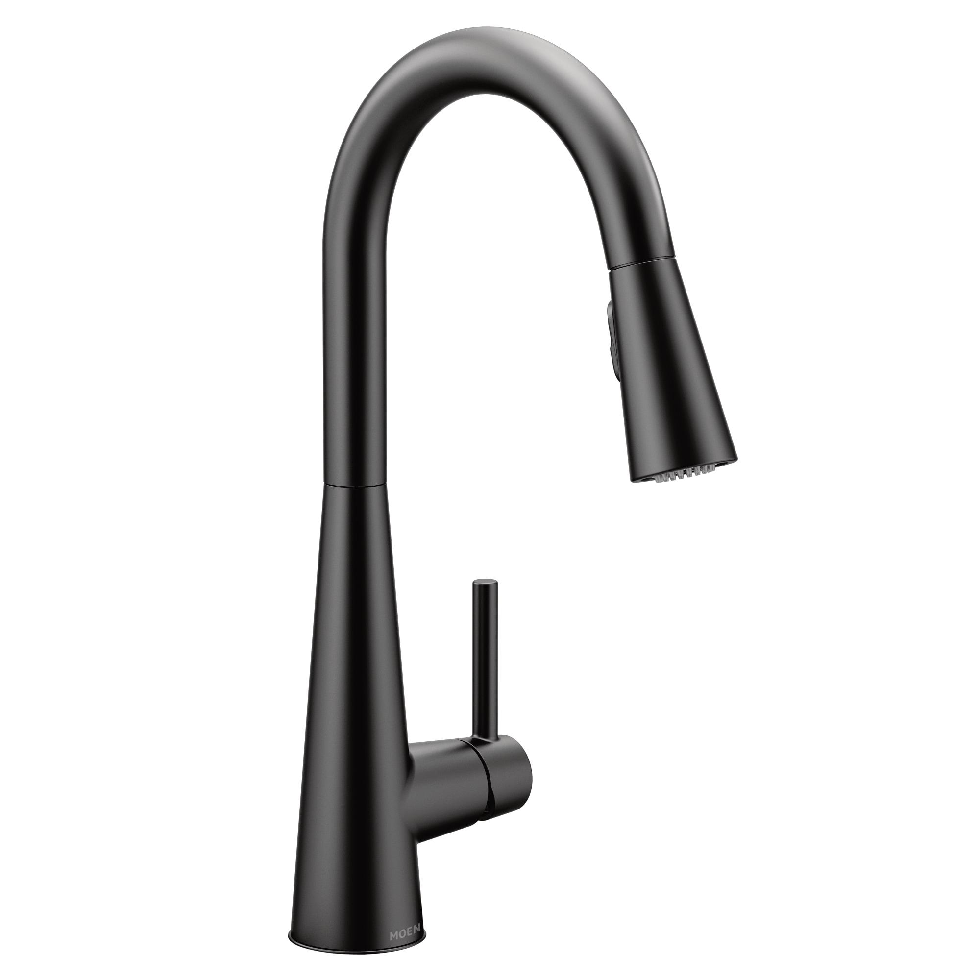 Sleek Pull Down Single Handle Kitchen Faucet with Power Boost Technology and Duralock