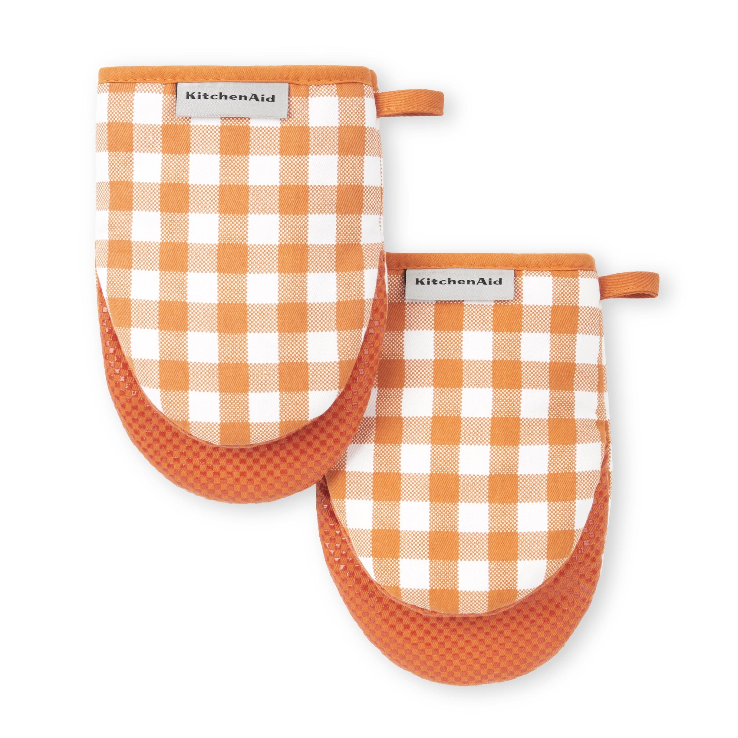 KitchenAid Gingham Mini Oven Mitt 2-Pack Set (Set of 2)