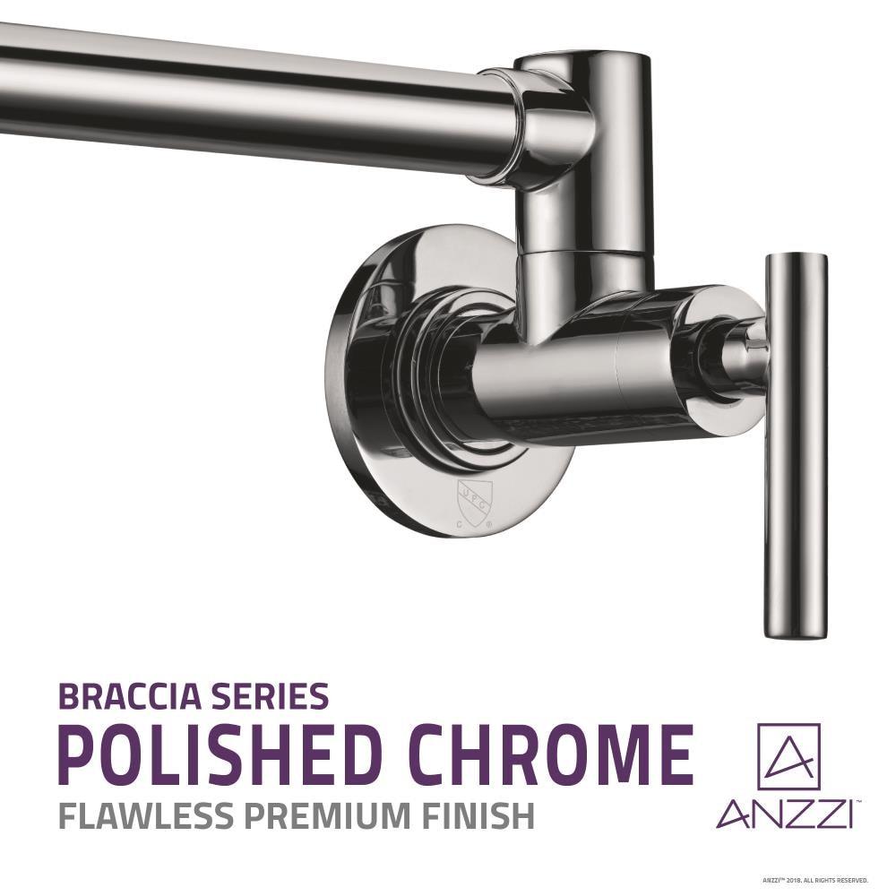 ANZZI Braccia Series 24" Wall Mounted Pot Filler With Accessories