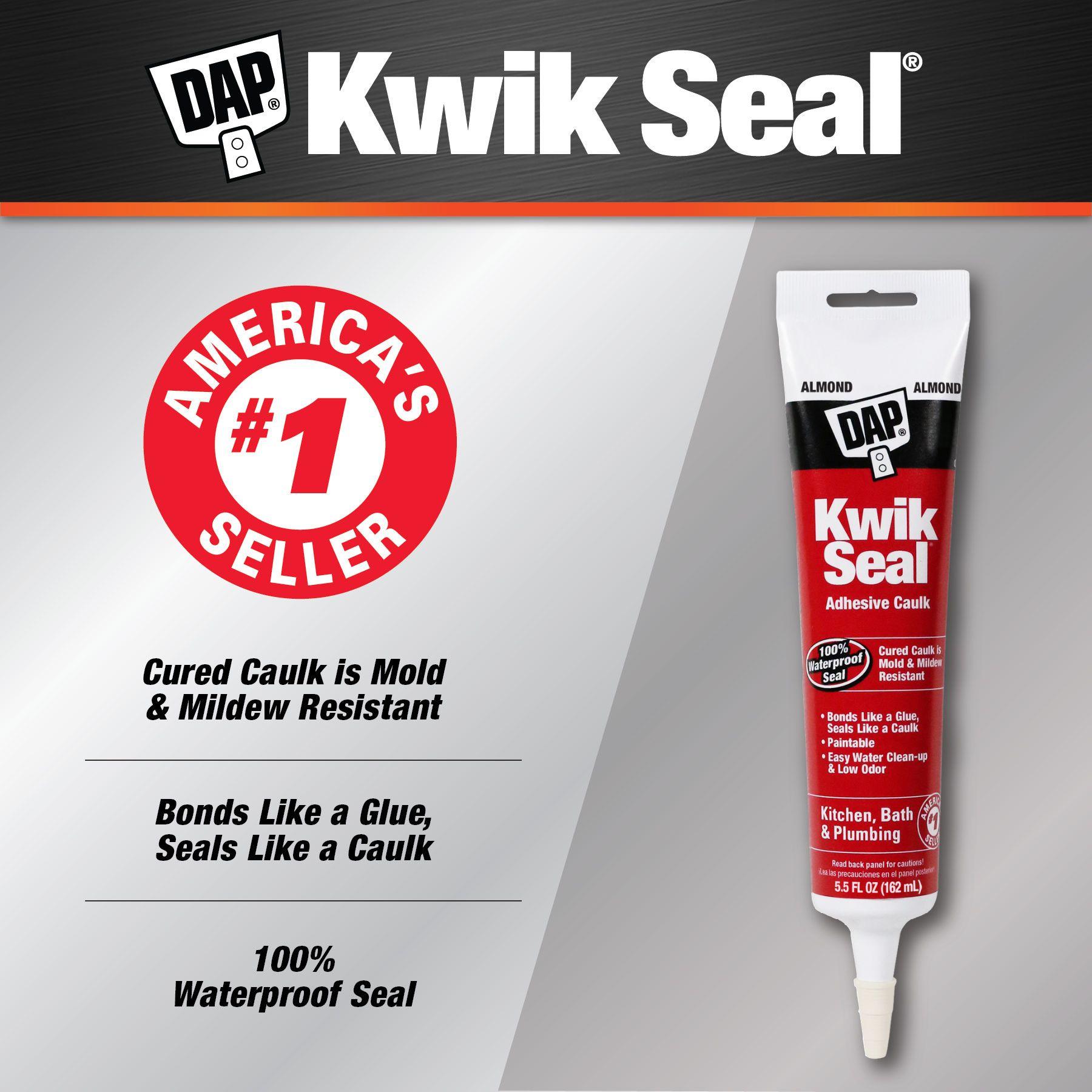 DAP Kwik-Seal 5.5 oz Almond Kitchen & Bath Caulk