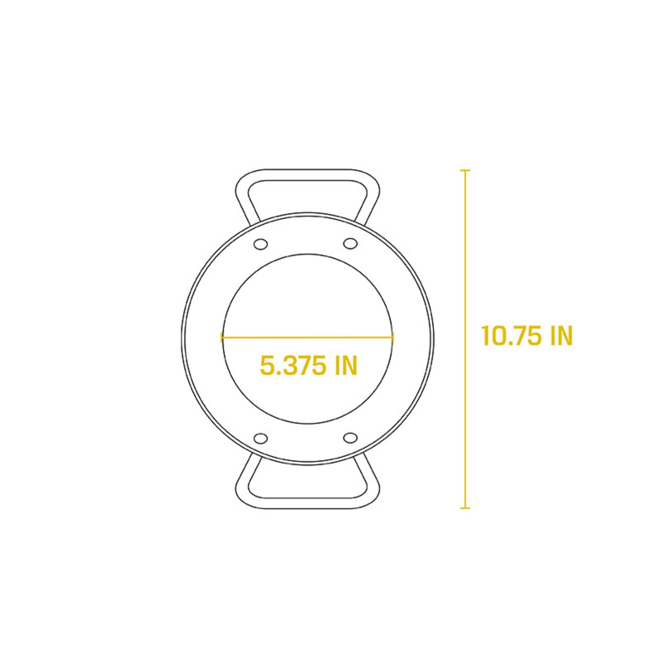 Lodge Cast Iron 8" Seasoned Carbon Steel Skillet with Loop Handles, CRS8DLH