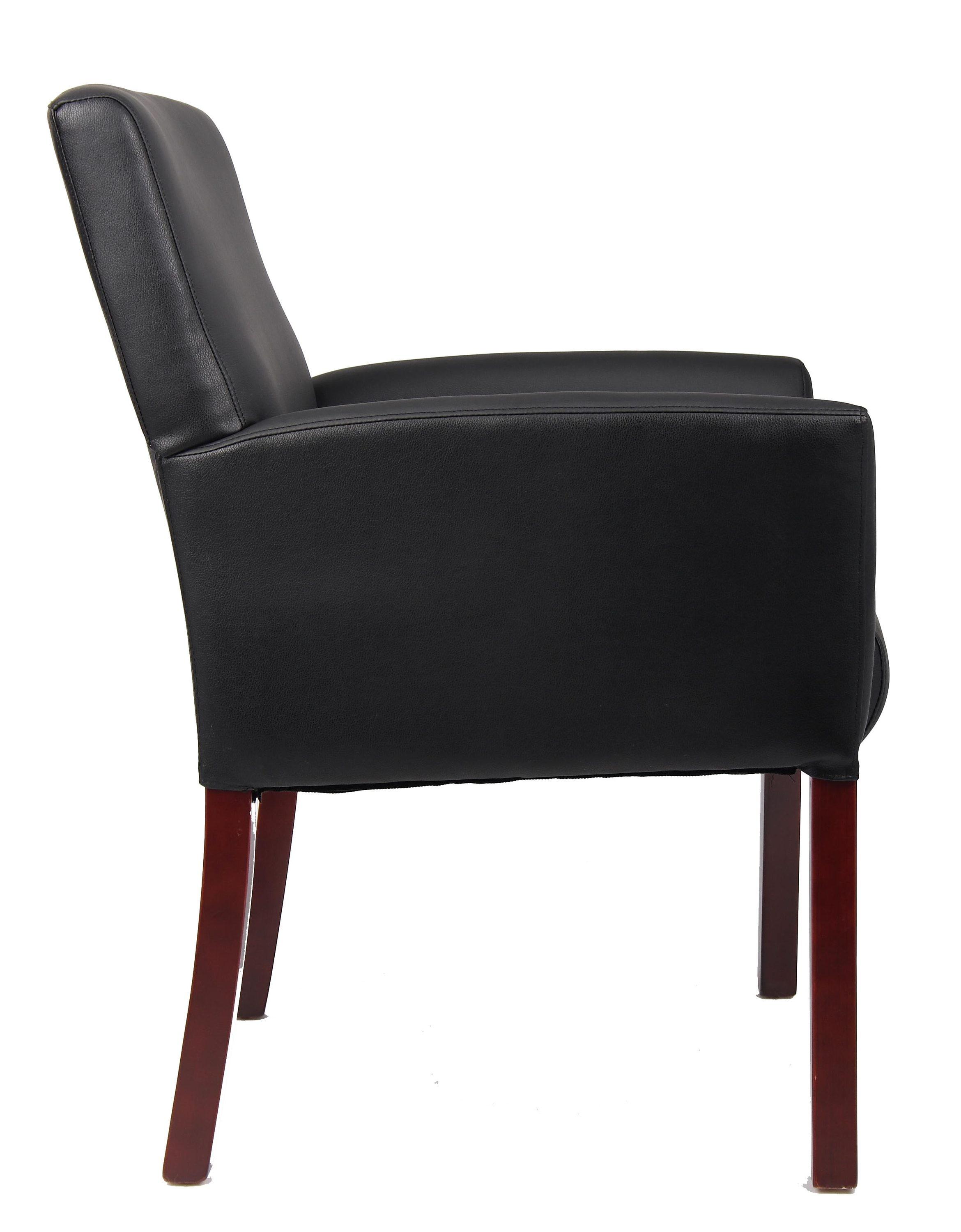 Boss Office Products Black Reception Waiting Room Chair