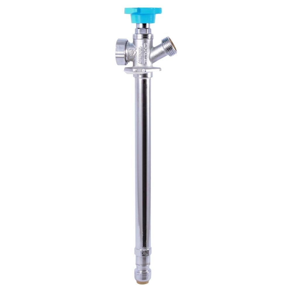 SharkBite 1/2 in. X 10 in. Push-to-Connect X MHT Brass Anti-Siphon Frost Free Sillcock Valve NOB