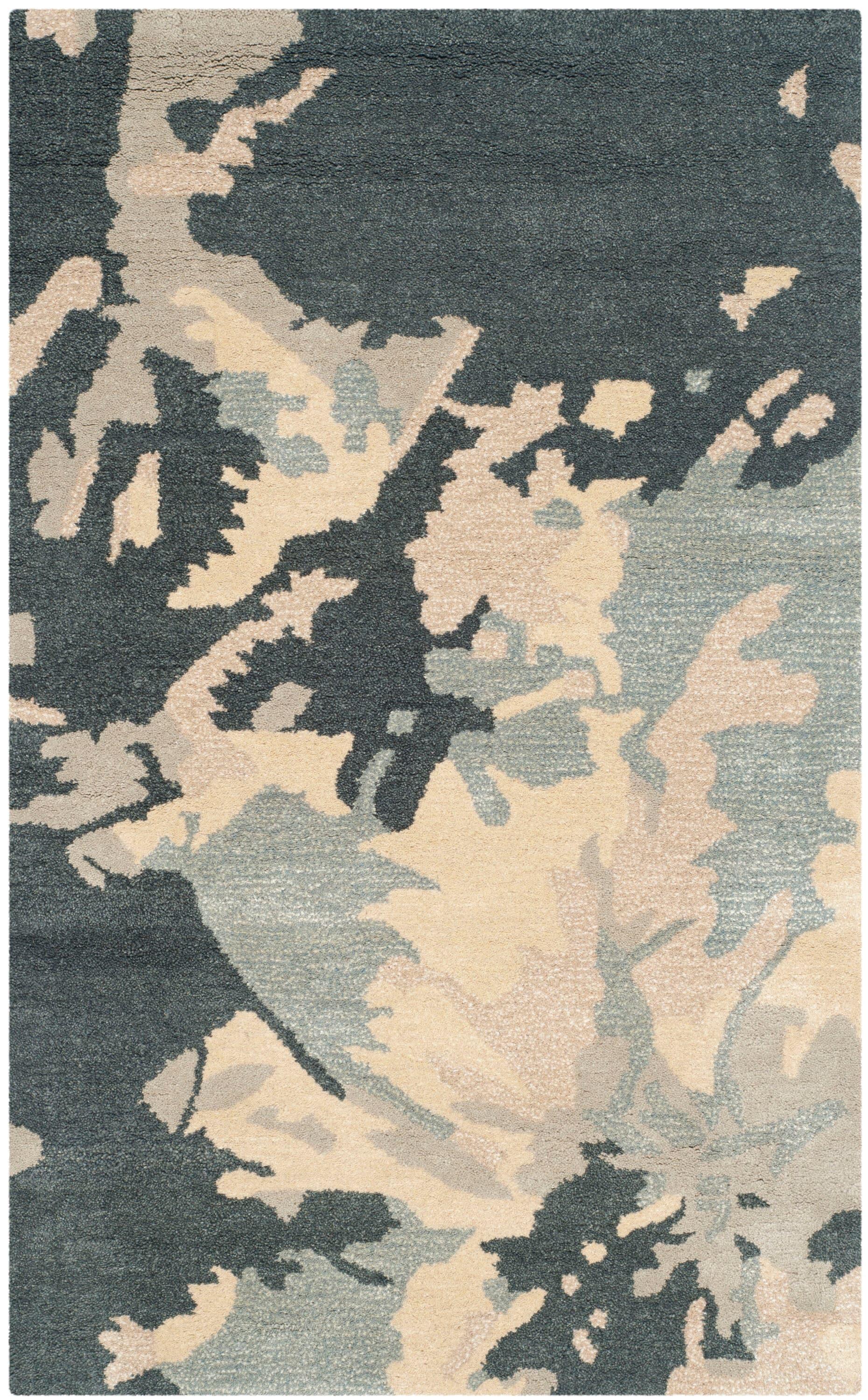 Bella BEL670 Hand Tufted Accent Rug - Steel Blue - 3'x5' - Safavieh.