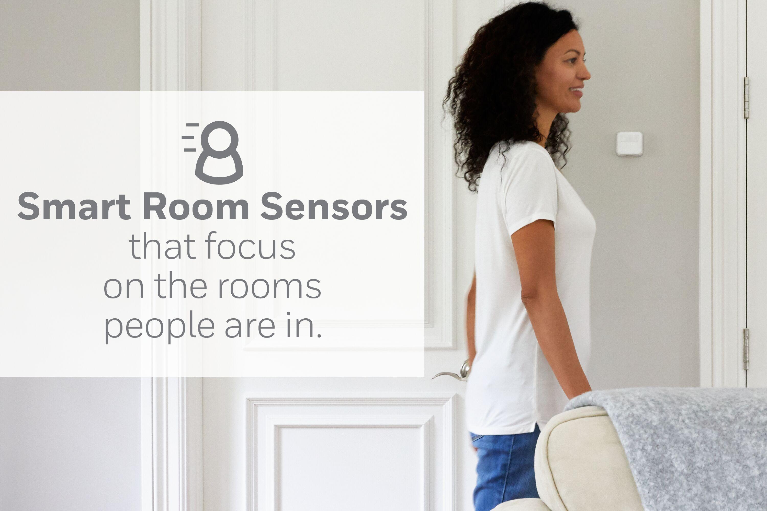 Honeywell Home Smart Room Sensor: Wireless Thermostat Control, Smartphone App, T9 Compatible, White, 2-Year Warranty