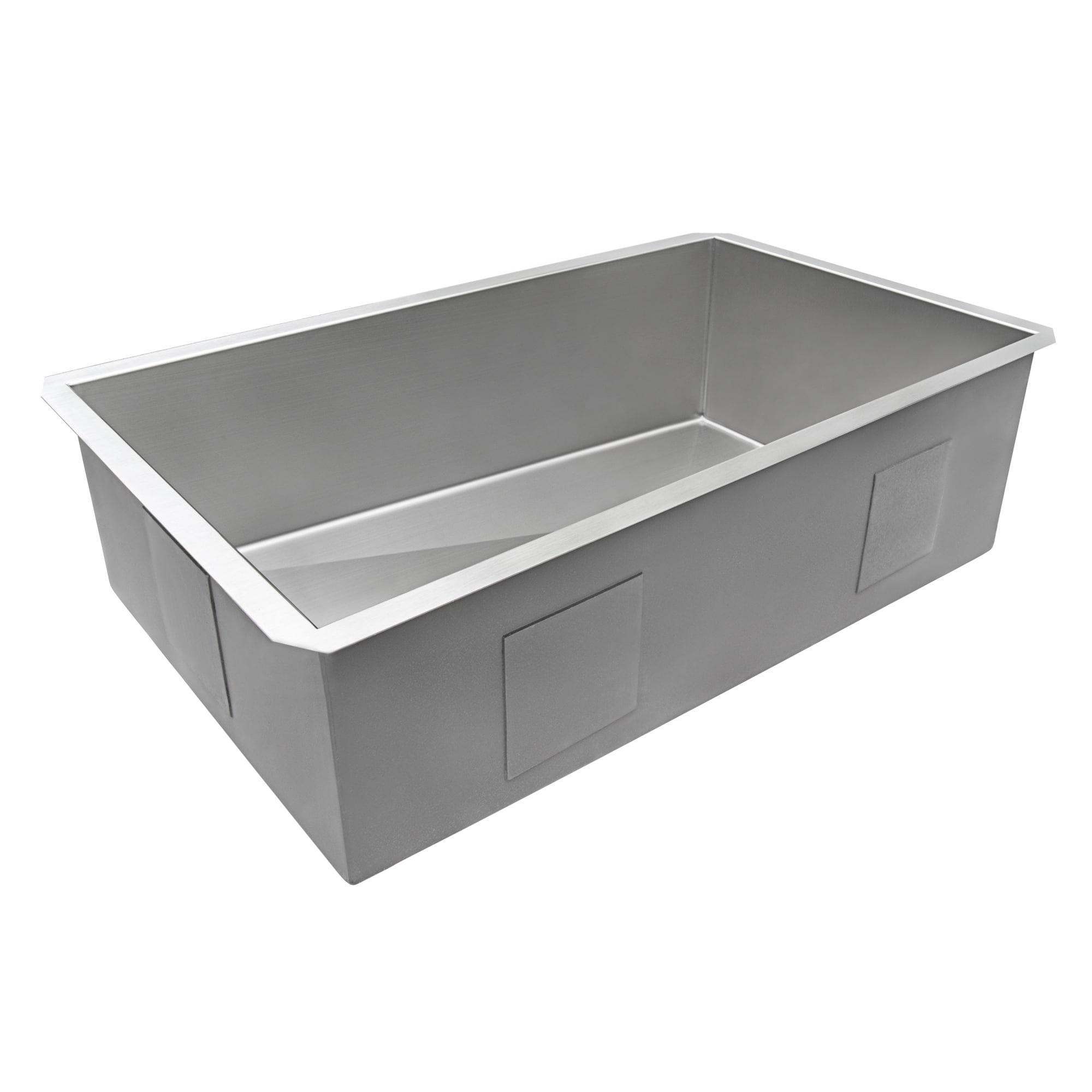 Ruvati Slope Bottom Offset Drain Reversible Kitchen Sink Undermount Stainless Steel