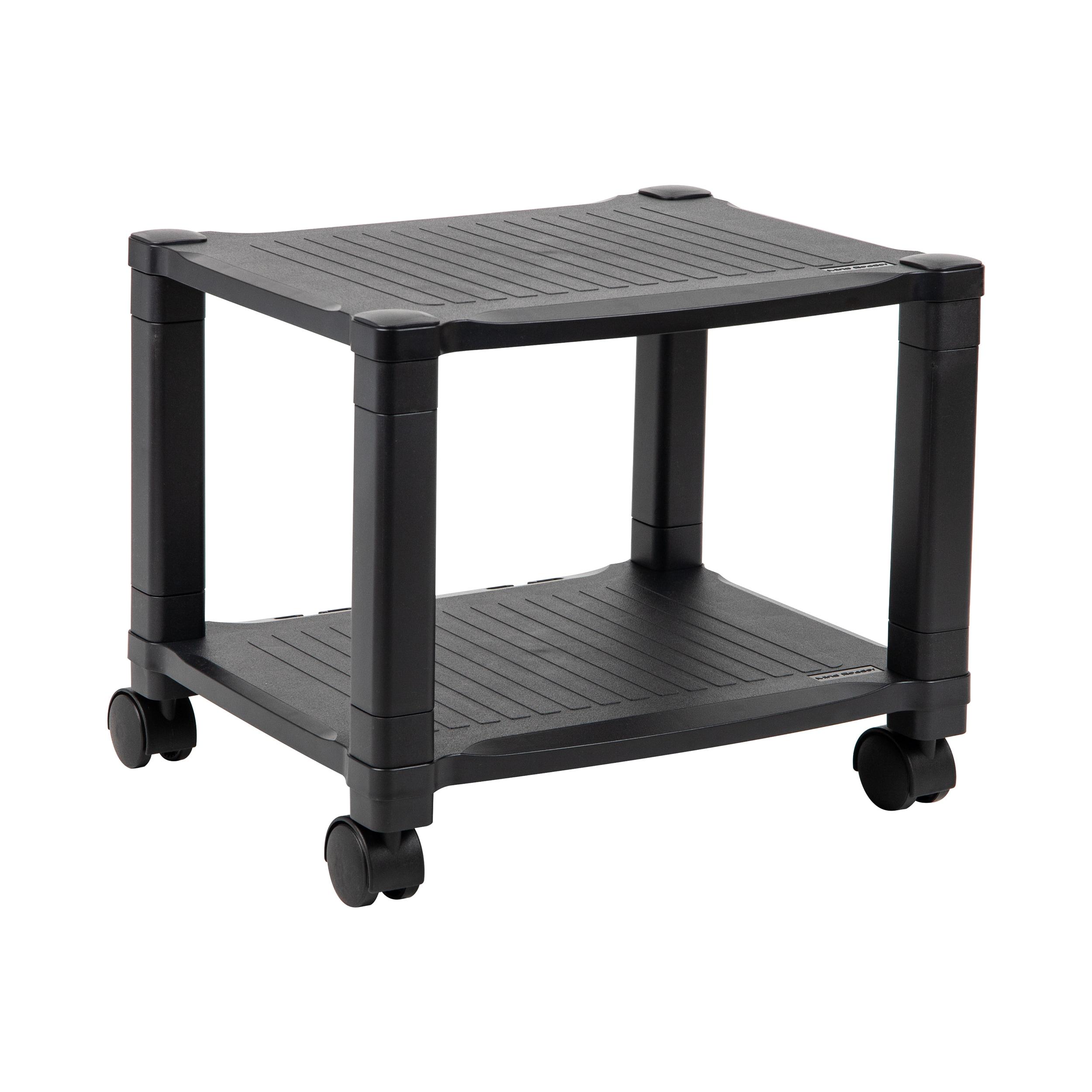 Mind Reader Rolling Printer Cart, Utility Cart, Printer Stand, Under Desk Storage, Office, 17.25"L x 13.5"W x 14.25"H