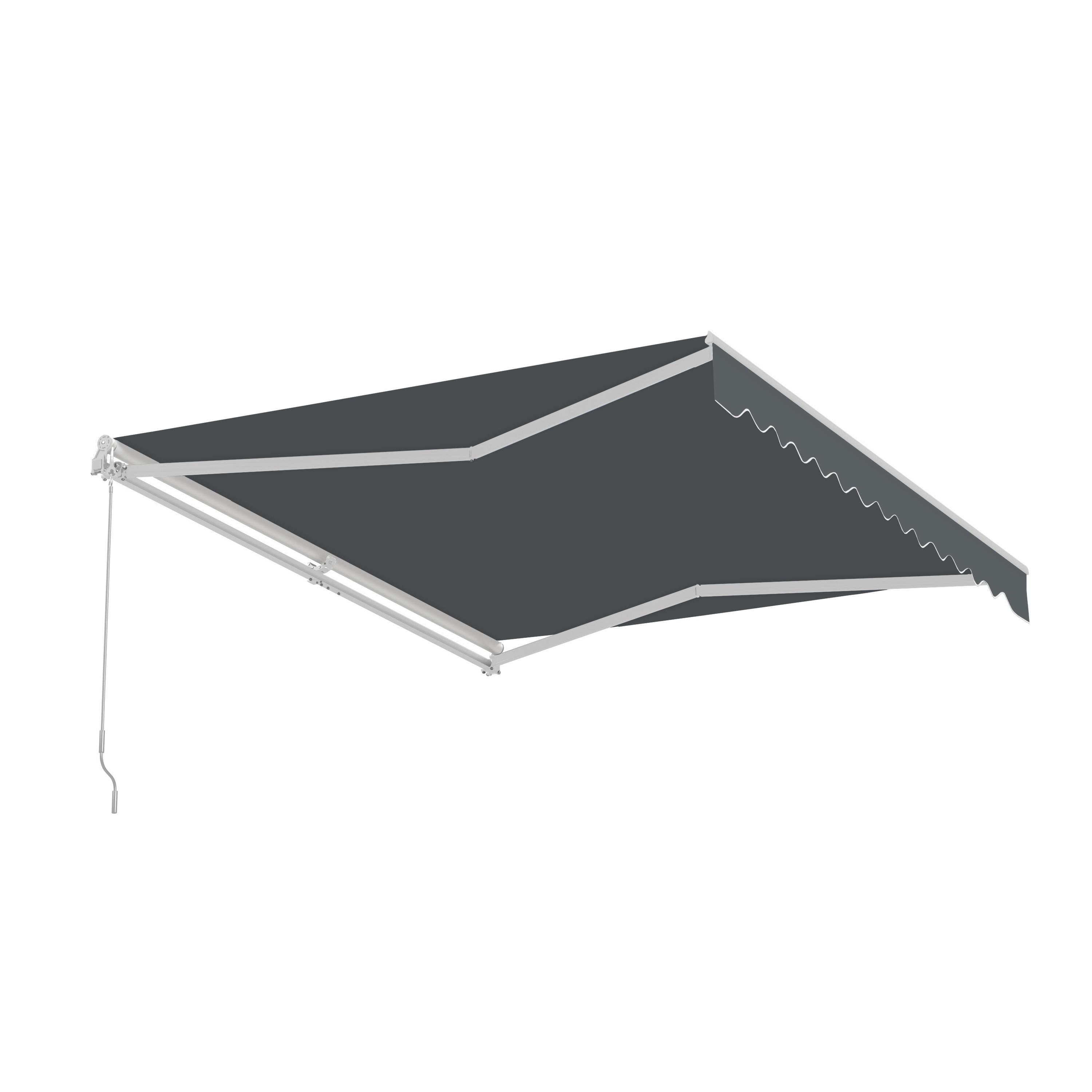 Retractable Patio Awning - White Frame