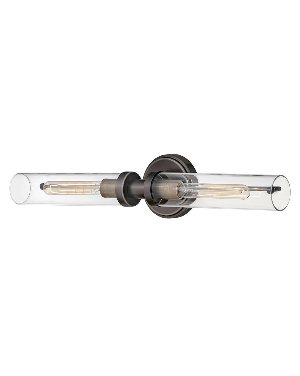 Black Oxide and Brass 25" Outdoor Dimmable Vanity Light