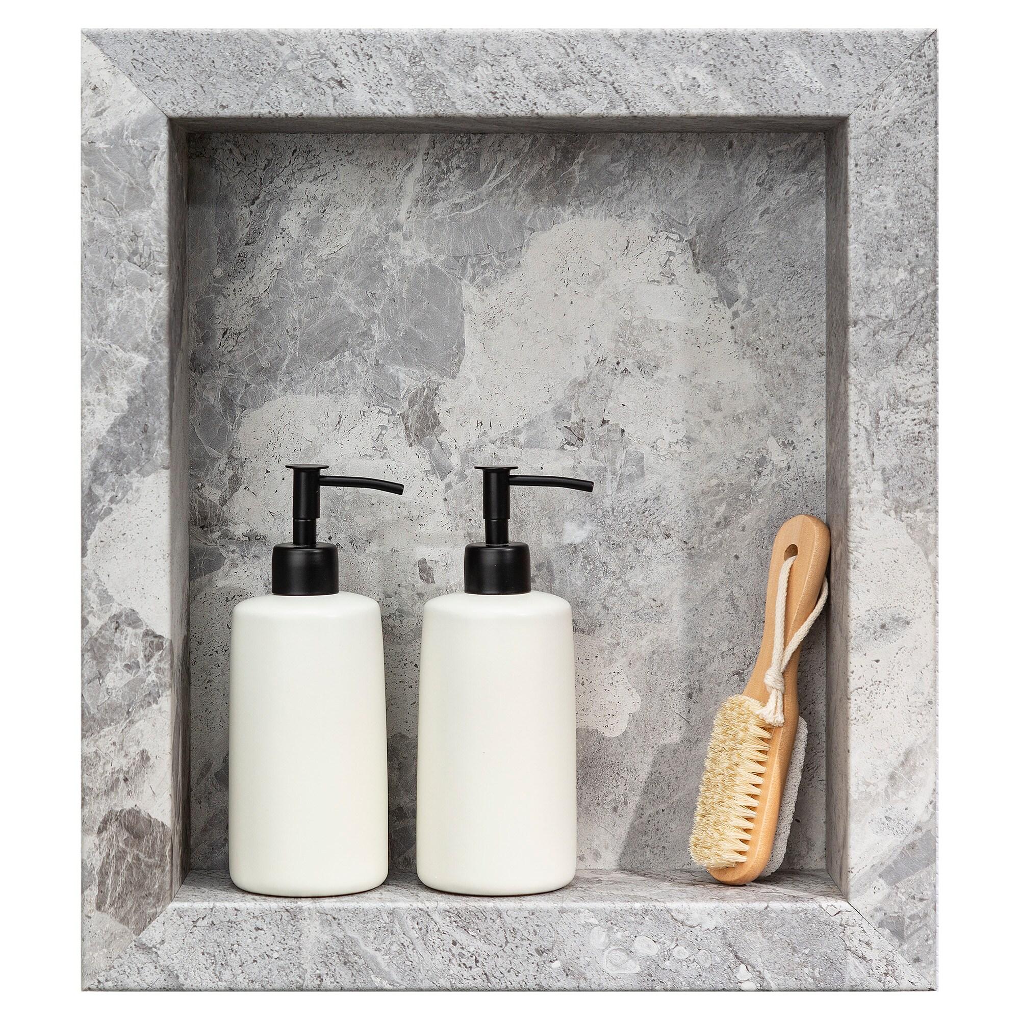 Palisade Palisade 17.5 in. x 15.5 in. Vinyl Waterproof Shower Niche Insert