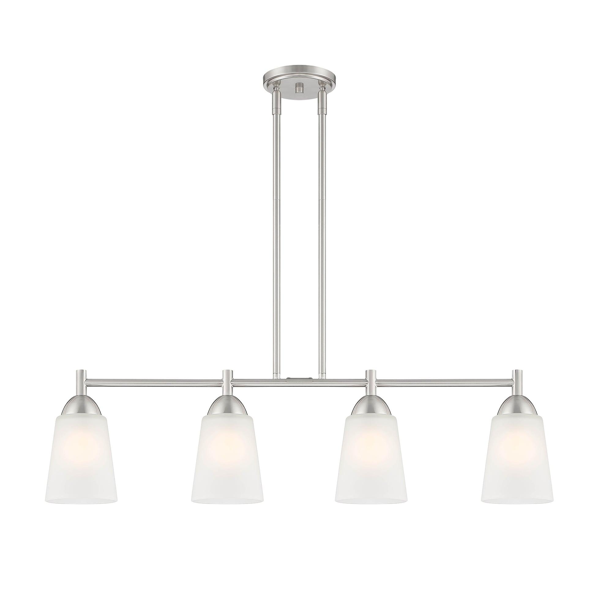 Designers Fountain Malone 4 Light Brushed Nickel Island Pendant, D267M-IS-BN