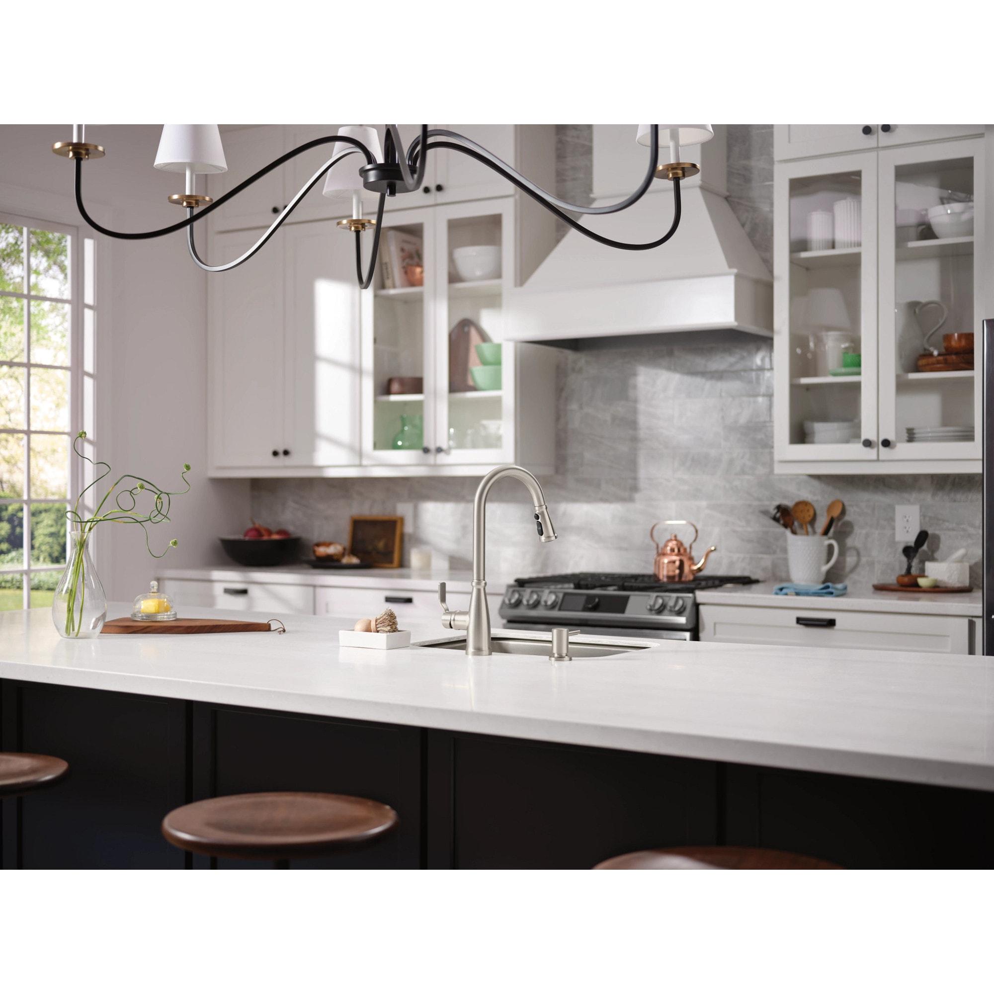 Moen Nolia 1-Handle Pull-Down High Arc Kitchen Faucet, Spot Resistant Stainless