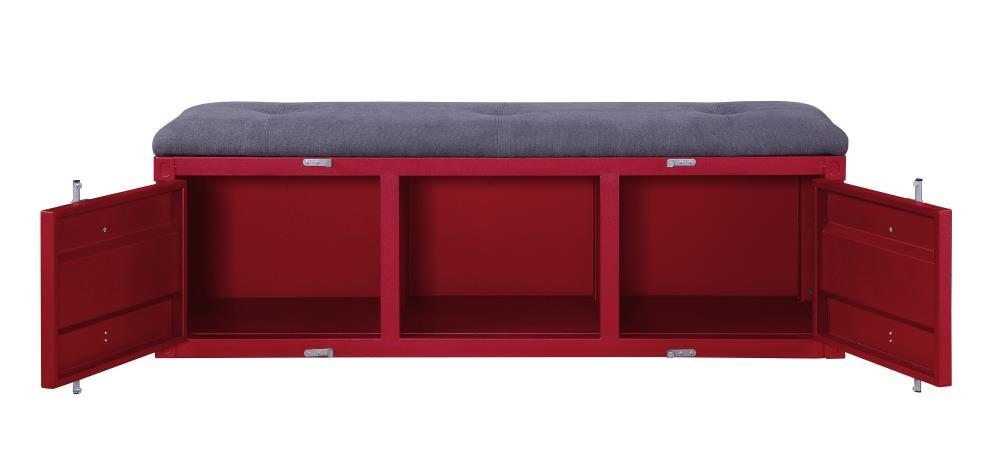 Acme Cargo Fabric Upholstered Storage Bench