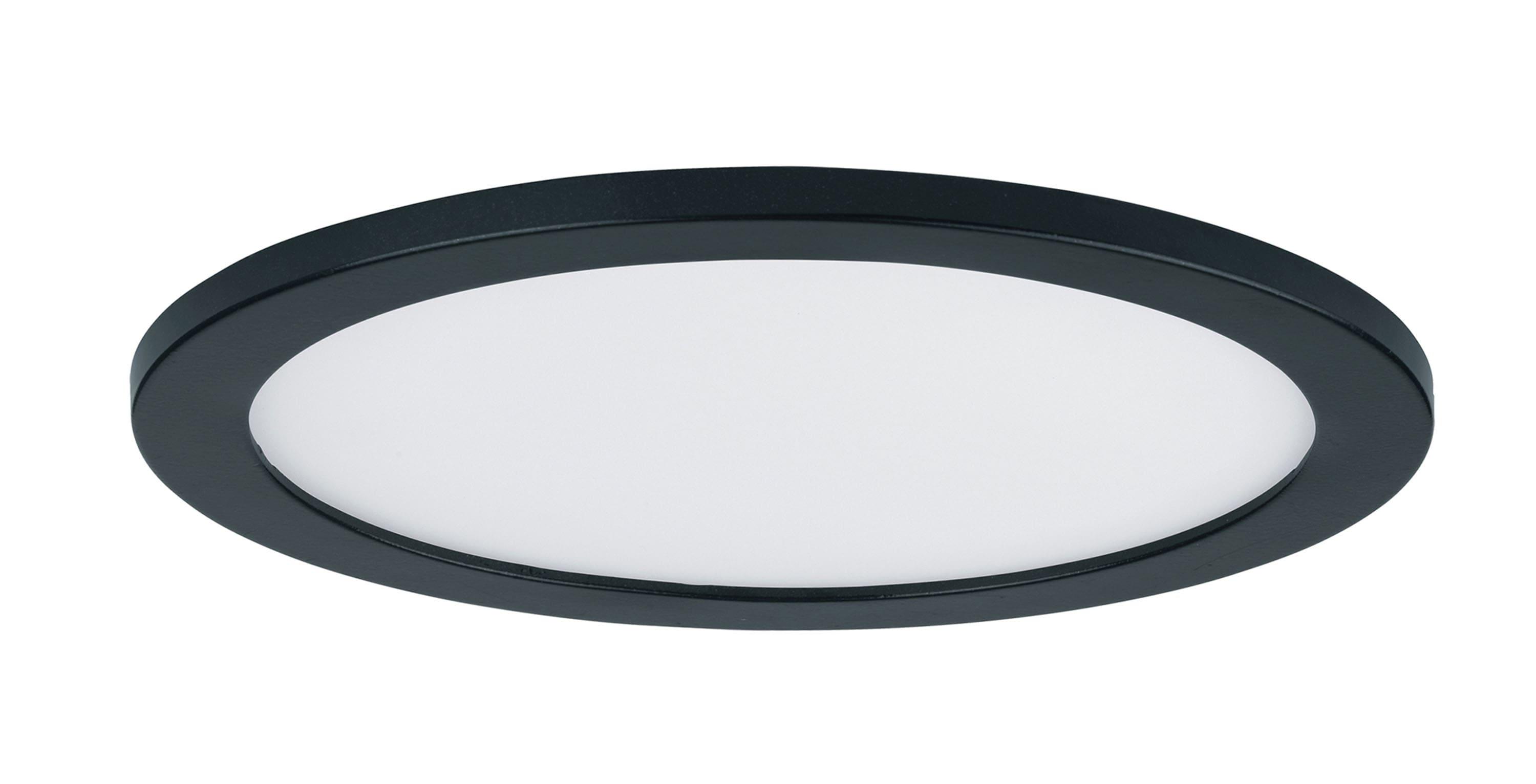 Black Aluminum 15" Round LED Flush Mount Ceiling Light