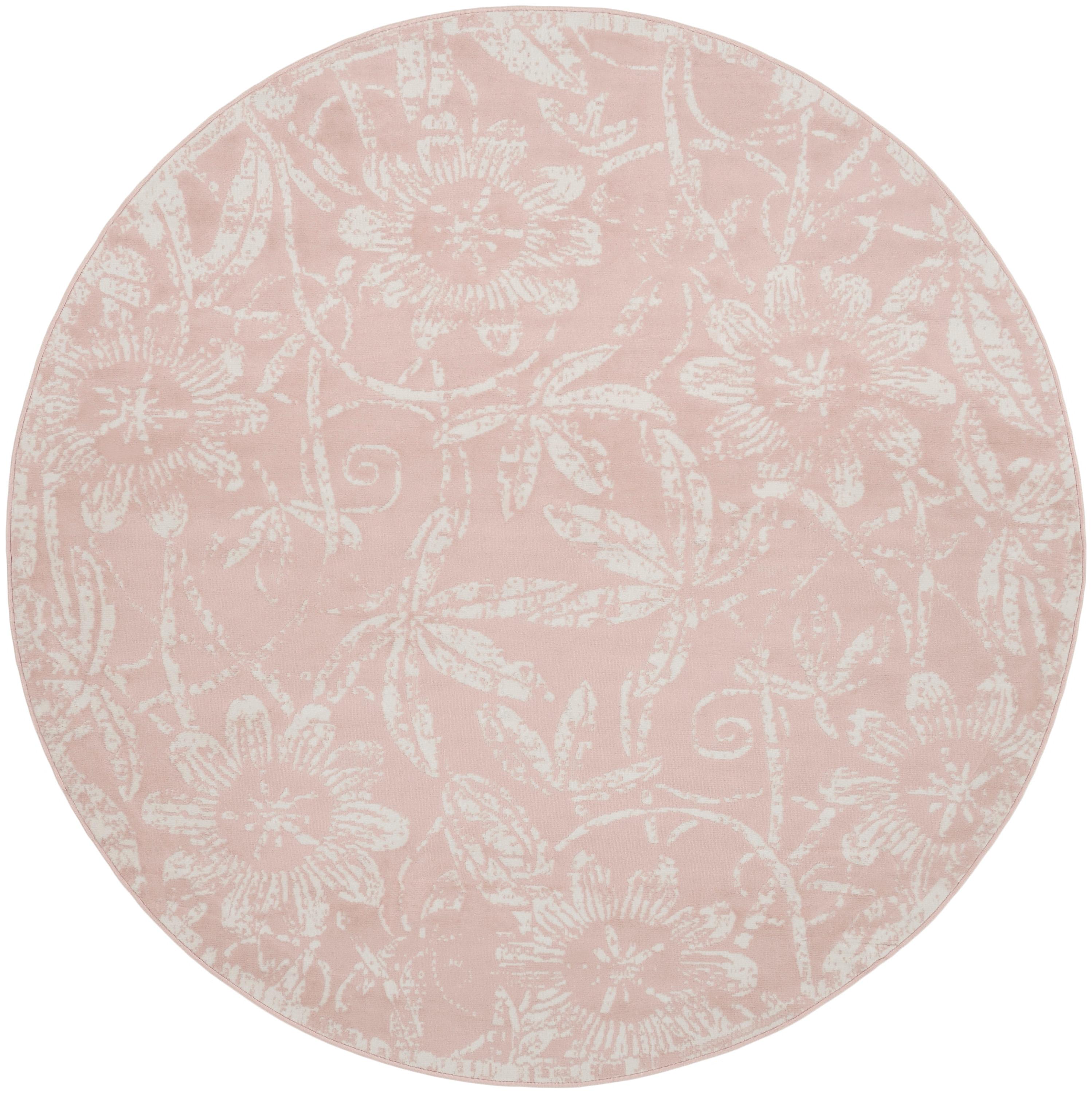 Nourison Whimsicle WHS05 Indoor only Area Rug - Pink 5' x round
