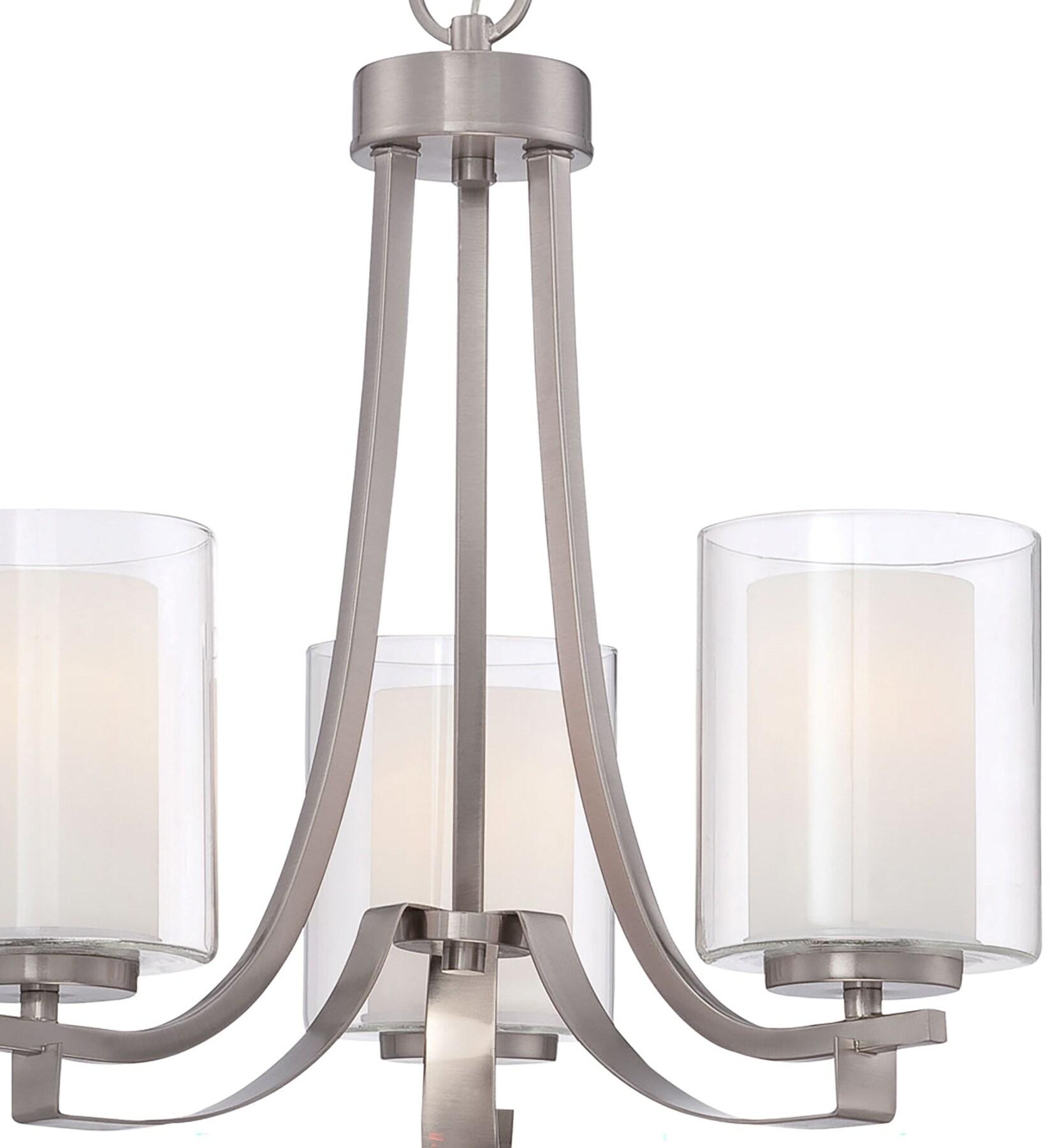 Minka Lavery 4103-84 Parsons Studio 3 Light Chandelier in Brushed Nickel
