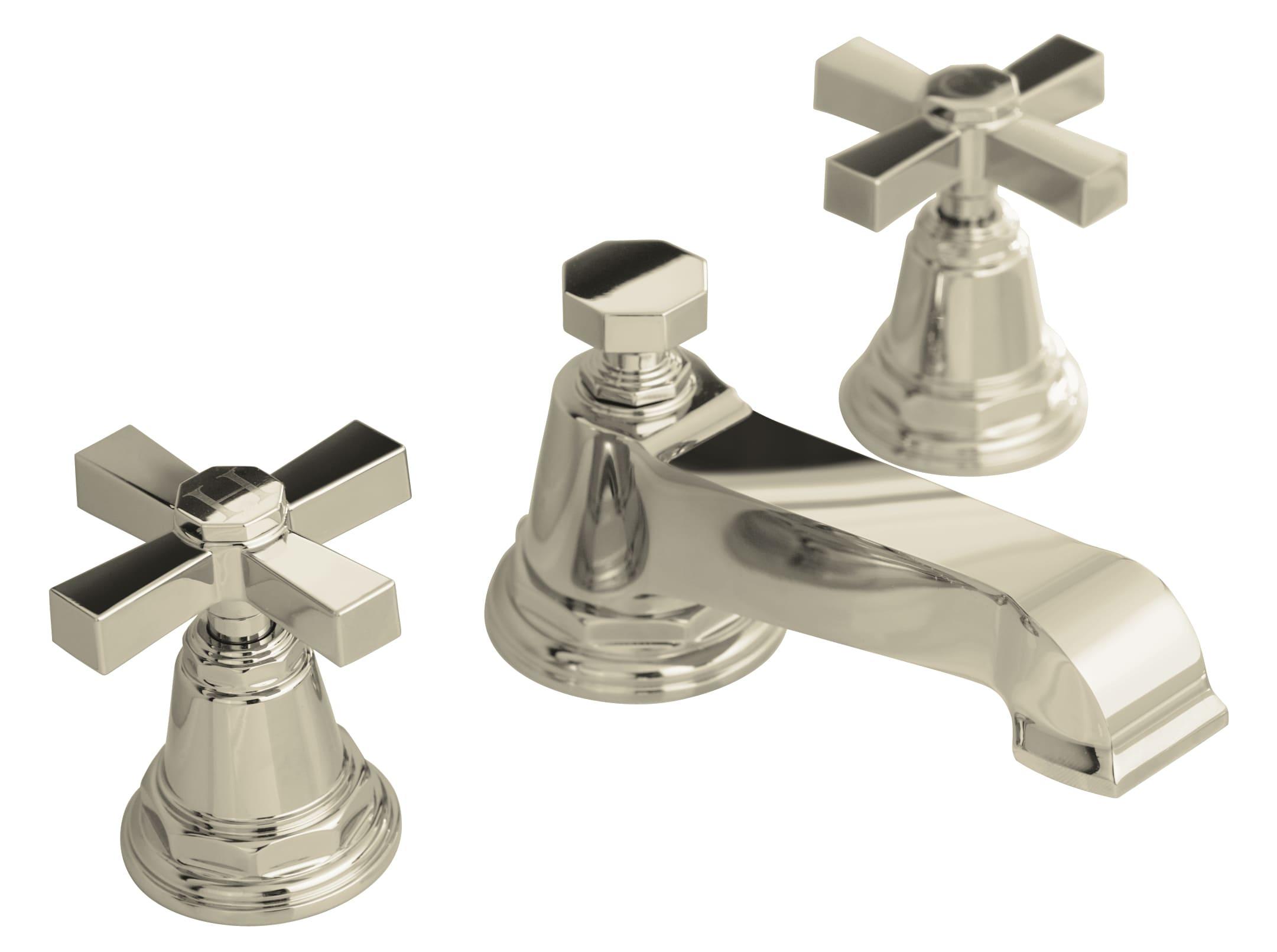Pinstripe® Pure Widespread Bathroom Sink Faucet with Cross Handles