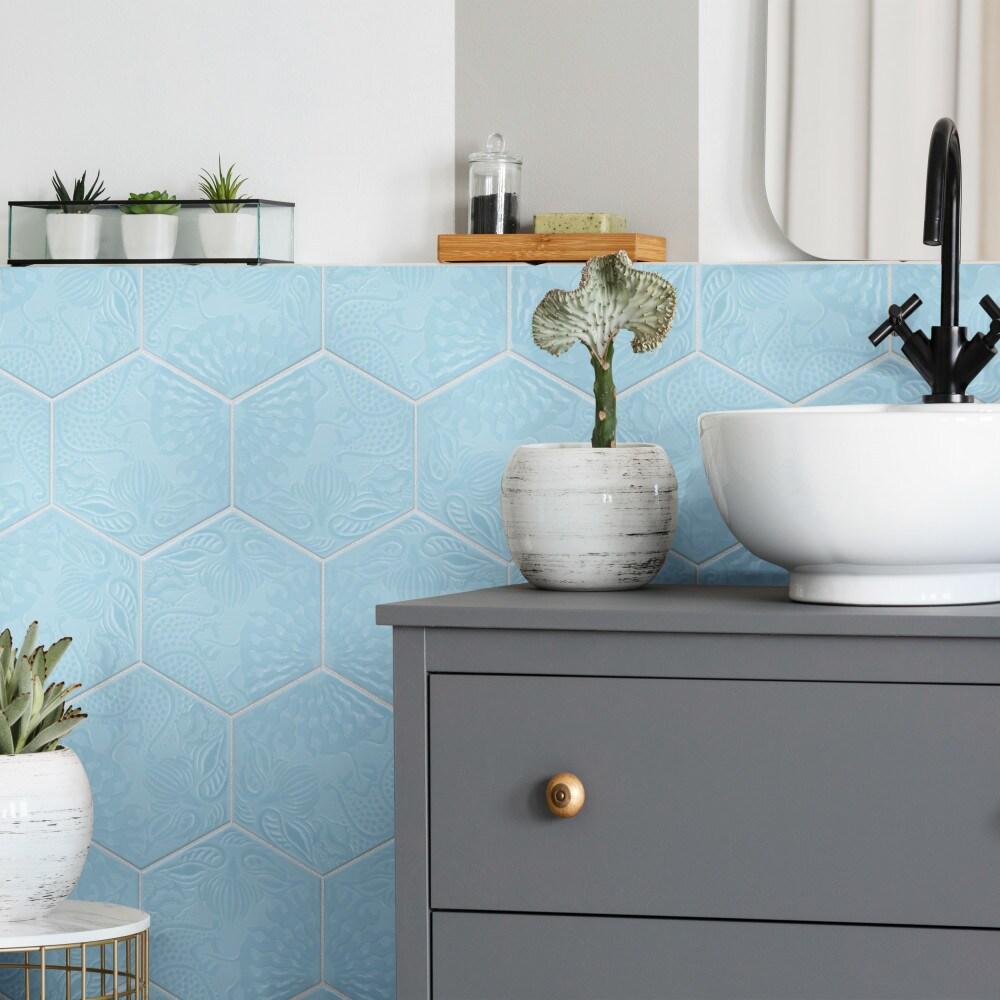 Gaudi Hex 9" x 10" Porcelain Patterned Wall & Floor Tile
