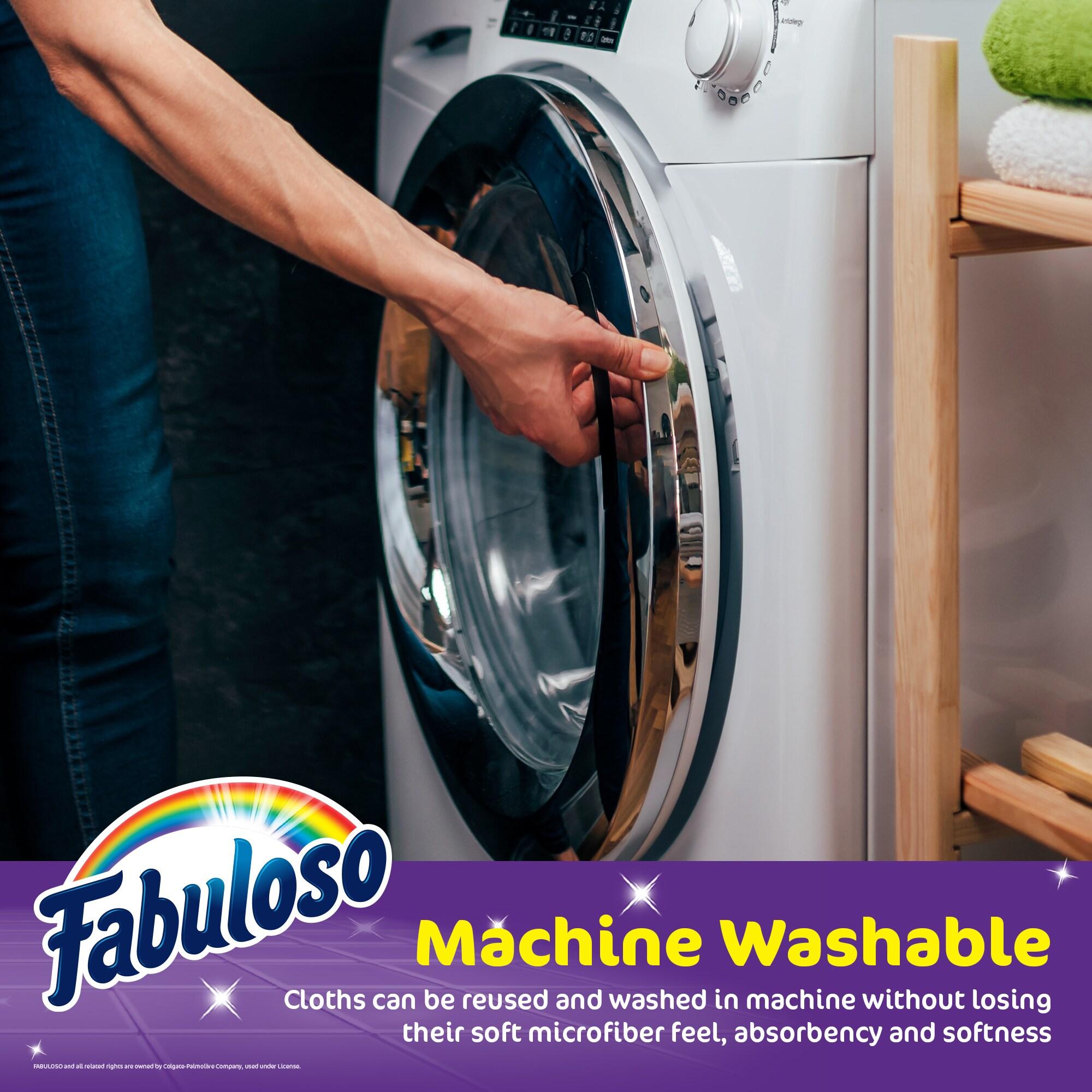 Fabuloso Microfiber Cleaning Cloths, 24 ct, Rainbow Colors | Lint-Free, Scratch-Free Cleaning Cloths for Surfaces and Wood Furniture | Microfiber Dustless Cloth for Bold and Bright Cleaning Experience