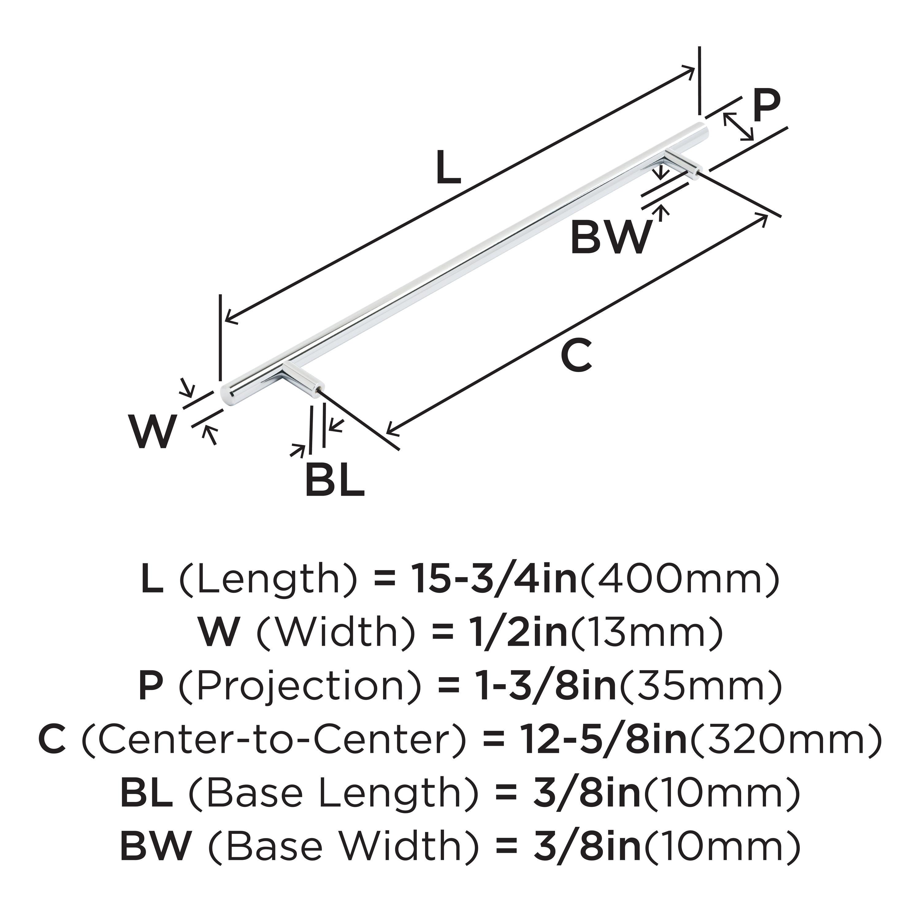 Bar Pulls 12 5/8" Center to Center Bar Pull