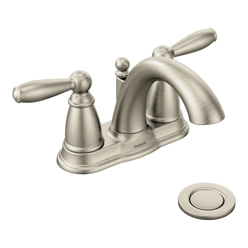 Moen Brantford Centerset Bathroom Faucet with Drain Assembly