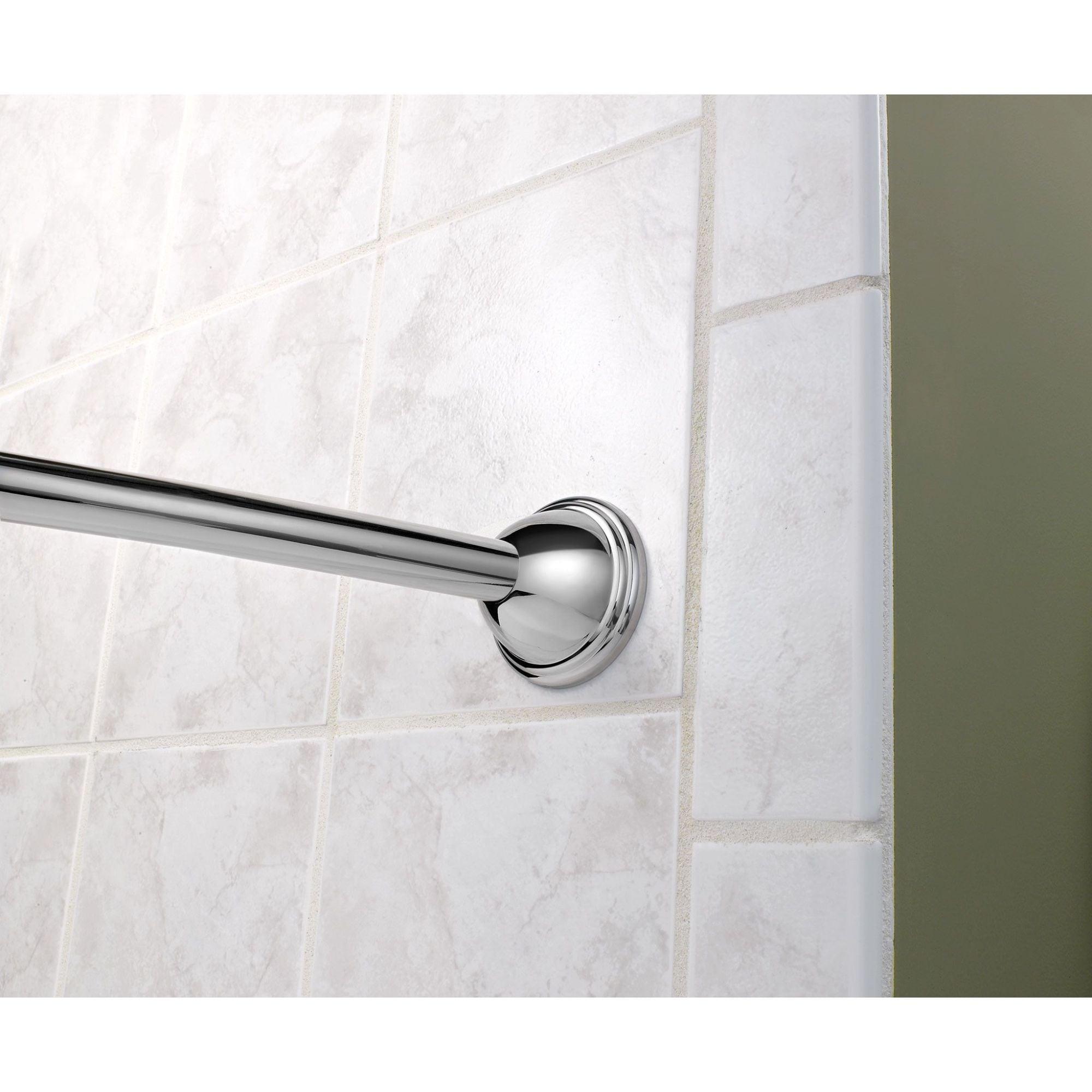 Moen Adjustable Curved Shower Rod 72 " X 72 " Chrome Finish