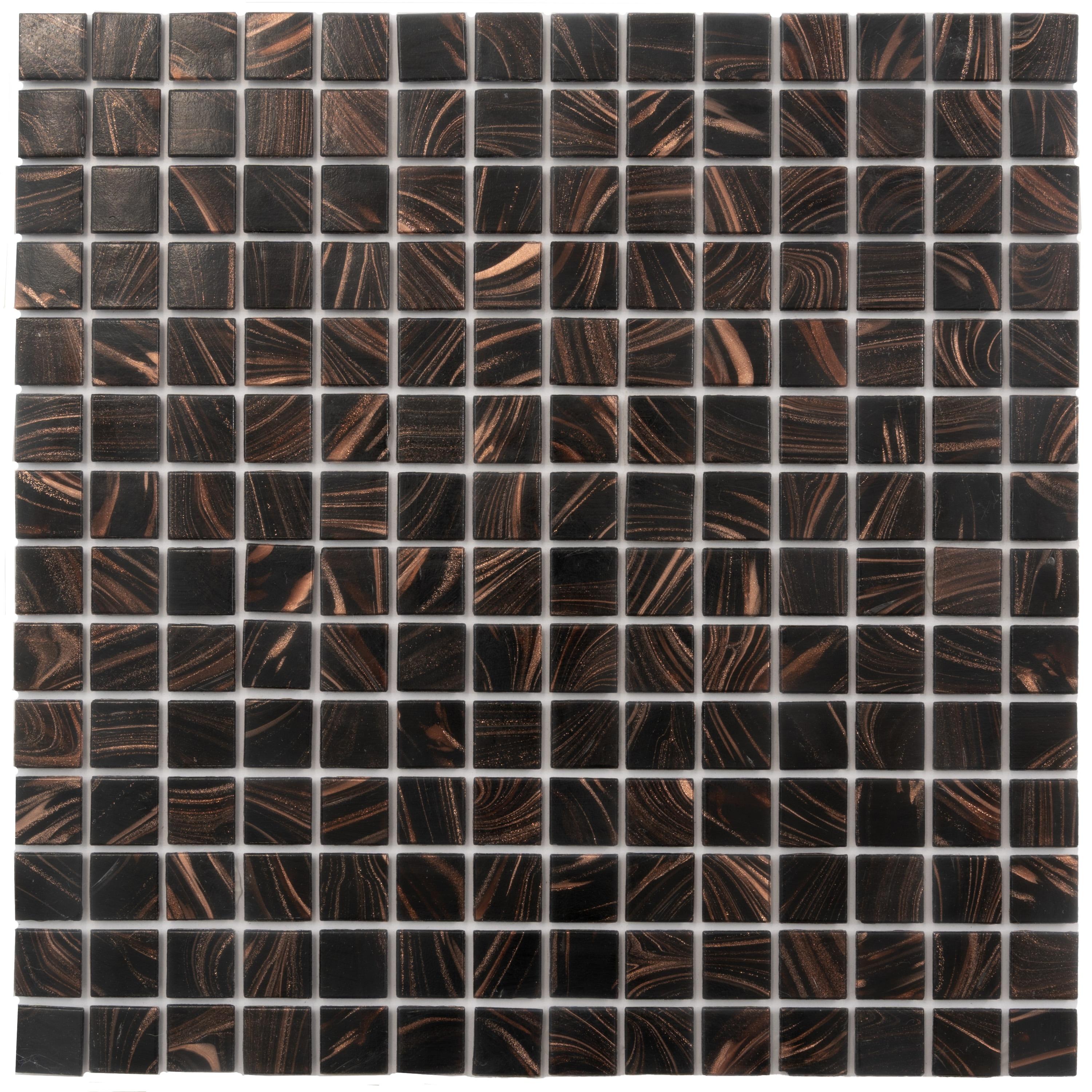 Celestial 0.8" x 0.8" Glass Grid Mosaic Wall & Floor Tile