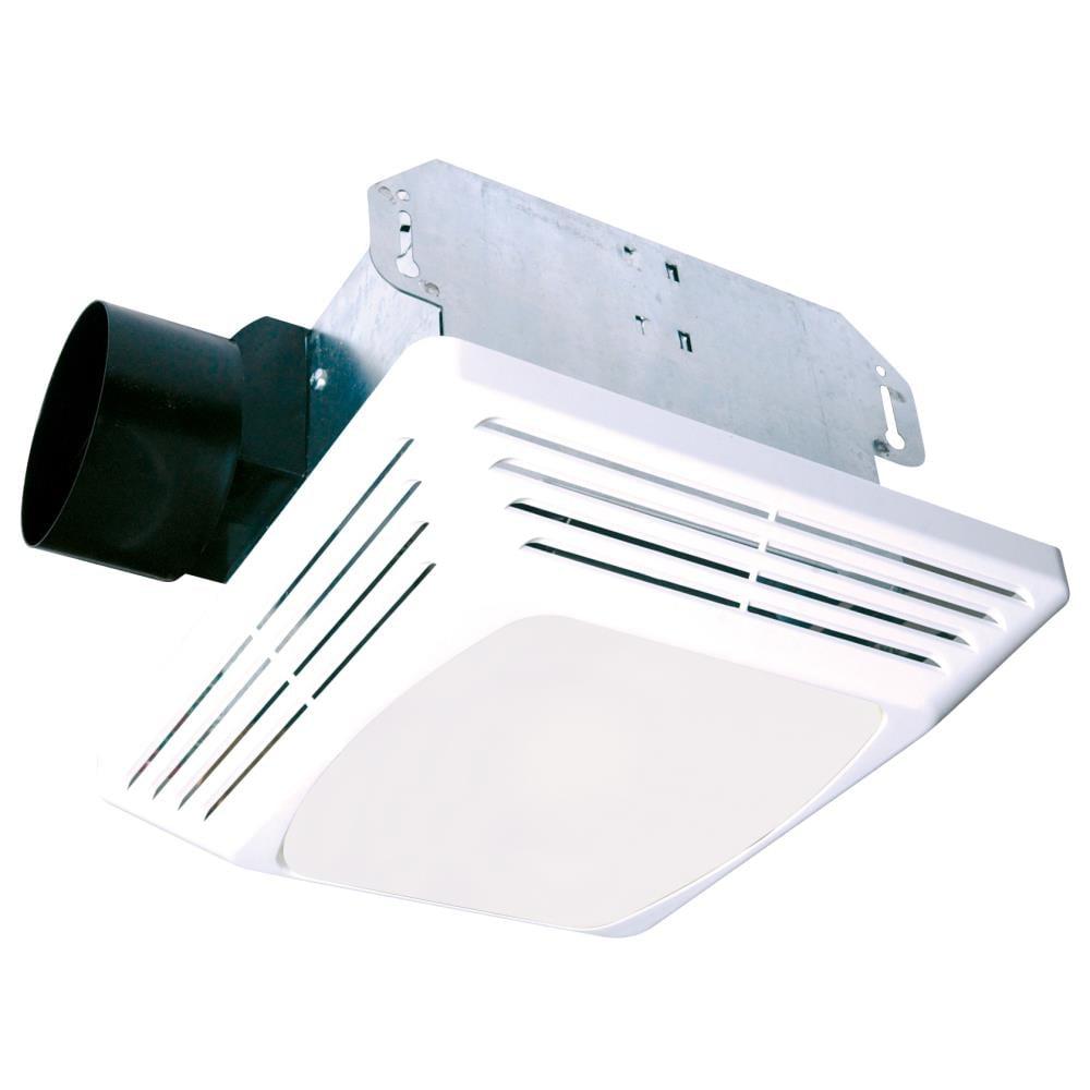 Air King ASLC Series ASLC70 Exhaust Fan with Light, 1.6 A, 120 V, 70 cfm Air, 4 sones, 4 in Duct, White