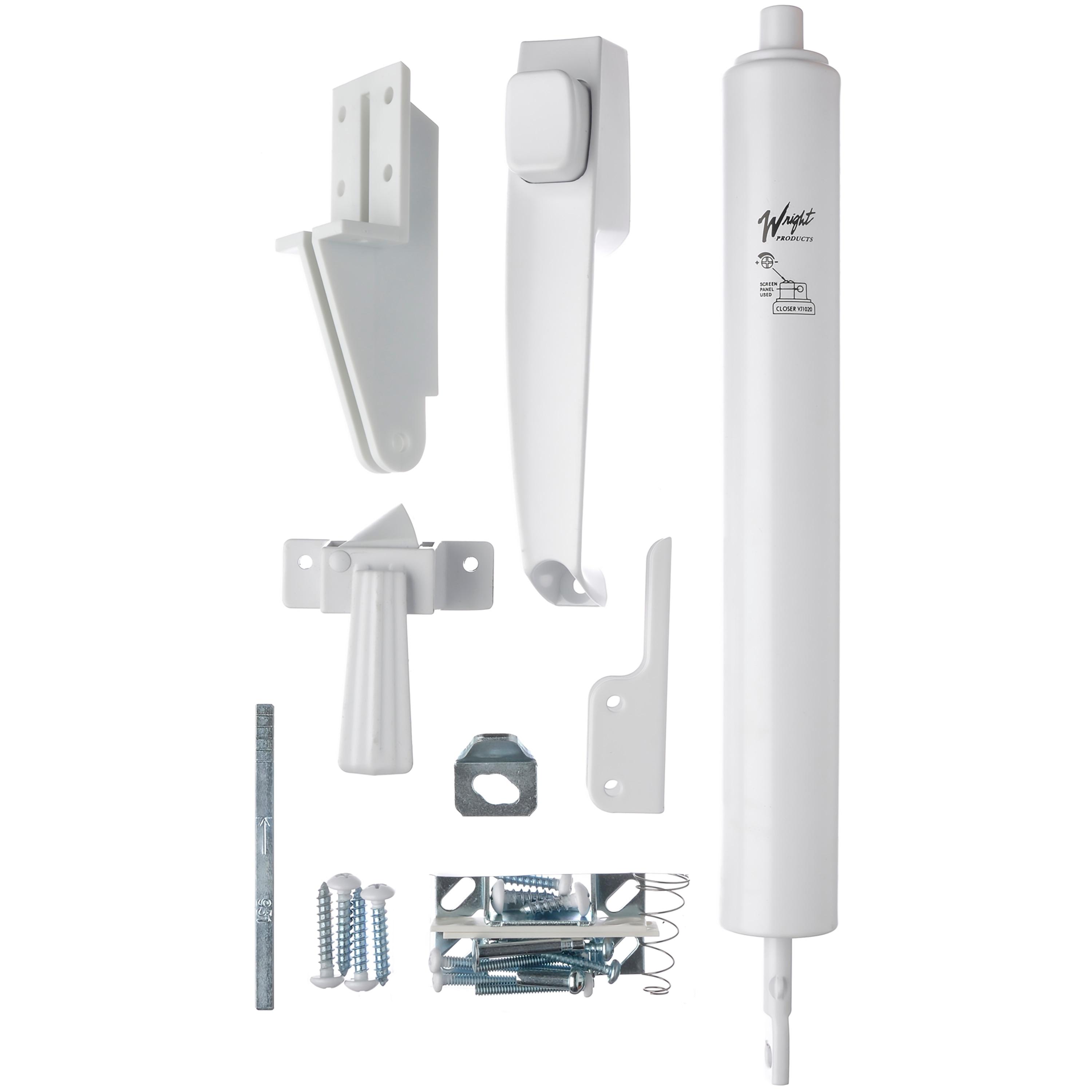 Wright White Steel Lanai Door Repair Kit 1 pk
