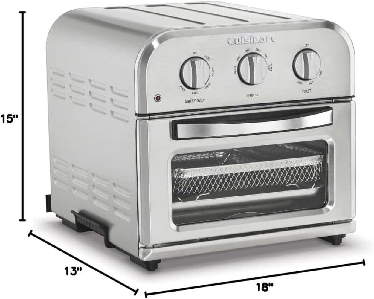 Cuisinart Compact Air Fryer Toaster Oven, 1800-Watt Motor with 6-in-1 Functions and Wide Temperature Range