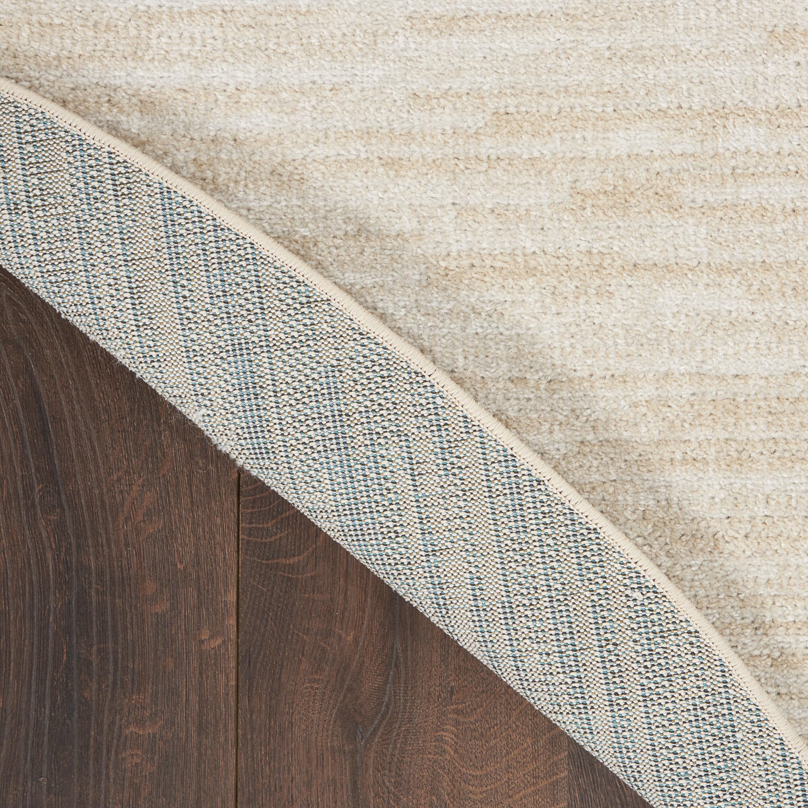 Nourison Essentials Easy Care Indoor Outdoor Area Rug - Ivory Beige 10' x Round