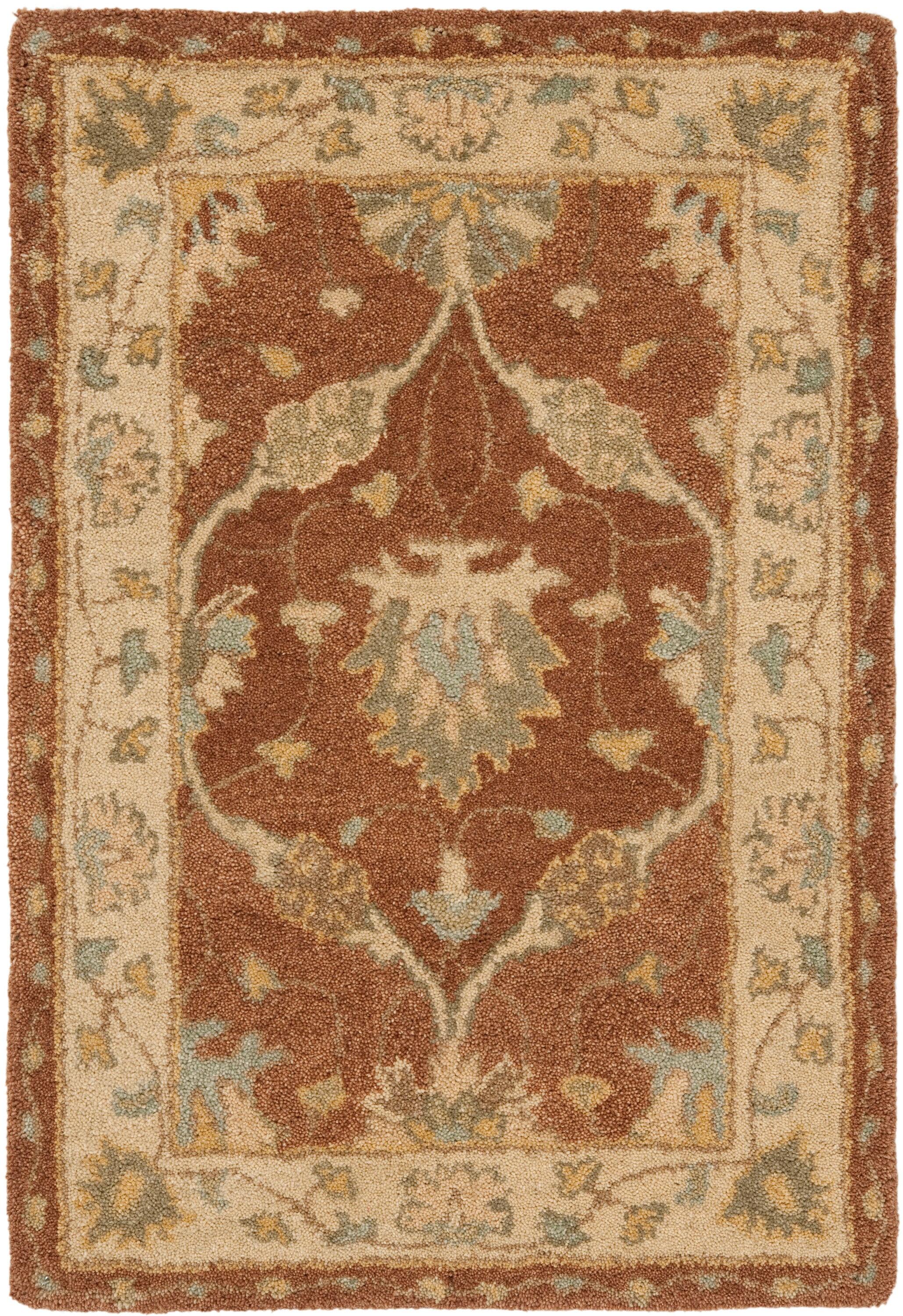 Antiquity AT315 Hand Tufted Accent Rug - Brown/Taupe - 2'x3' - Safavieh.