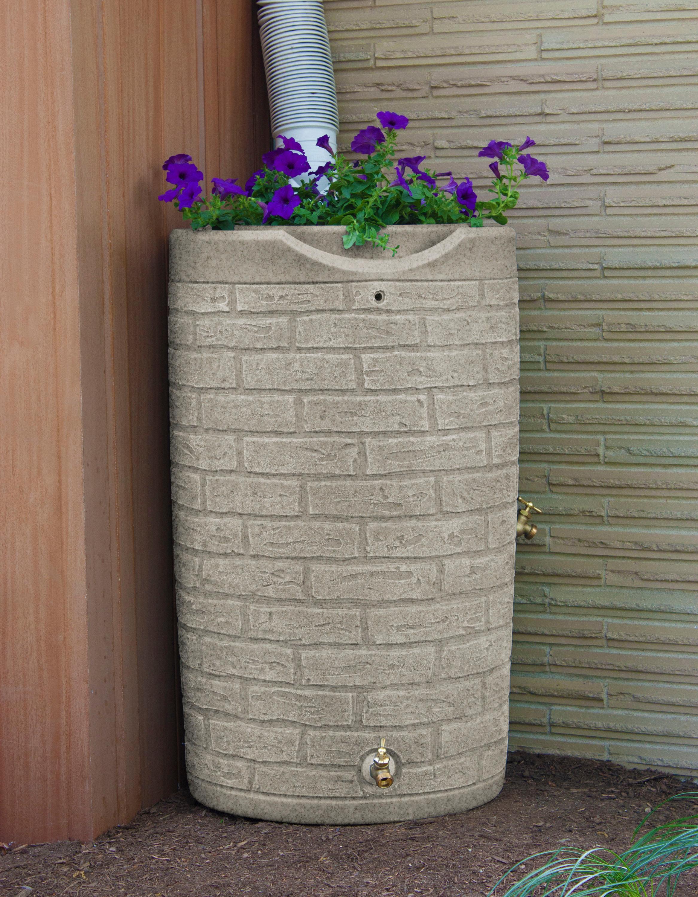 Good Ideas Good Ideas 50 Gallons Plastic Drainable Planter Rain Barrel