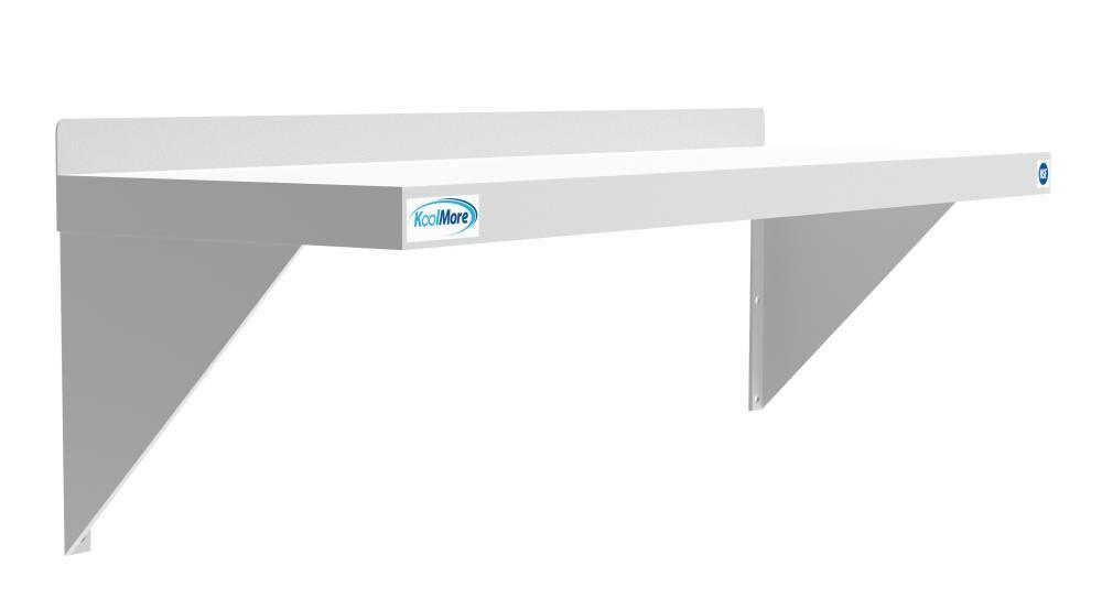 KoolMore 12" x 60" 18-Gauge Stainless-Steel Heavy Duty Wall Shelf