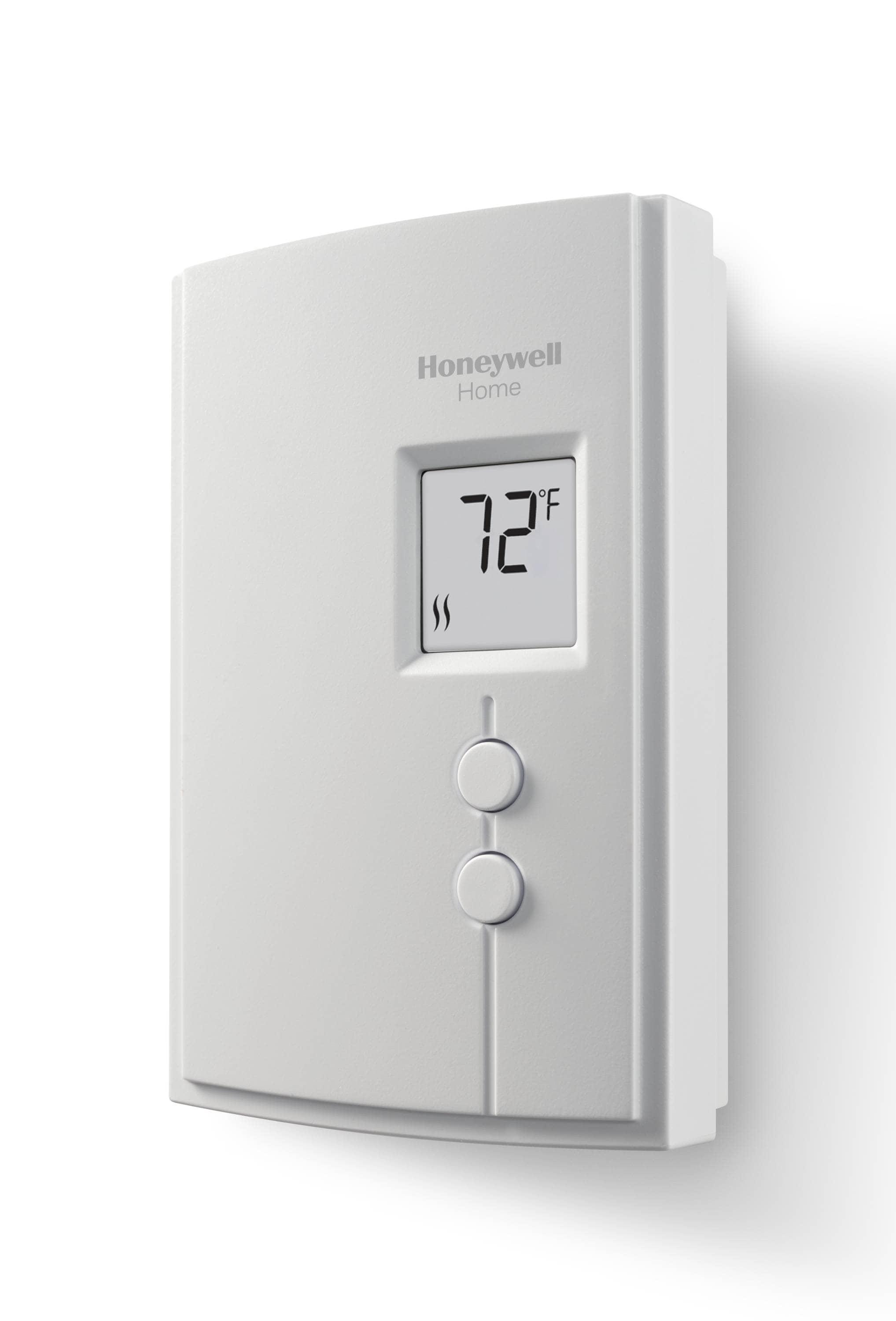 Honeywell Digital Non-Programmable Line Volt Thermostat for Electric Heat, White