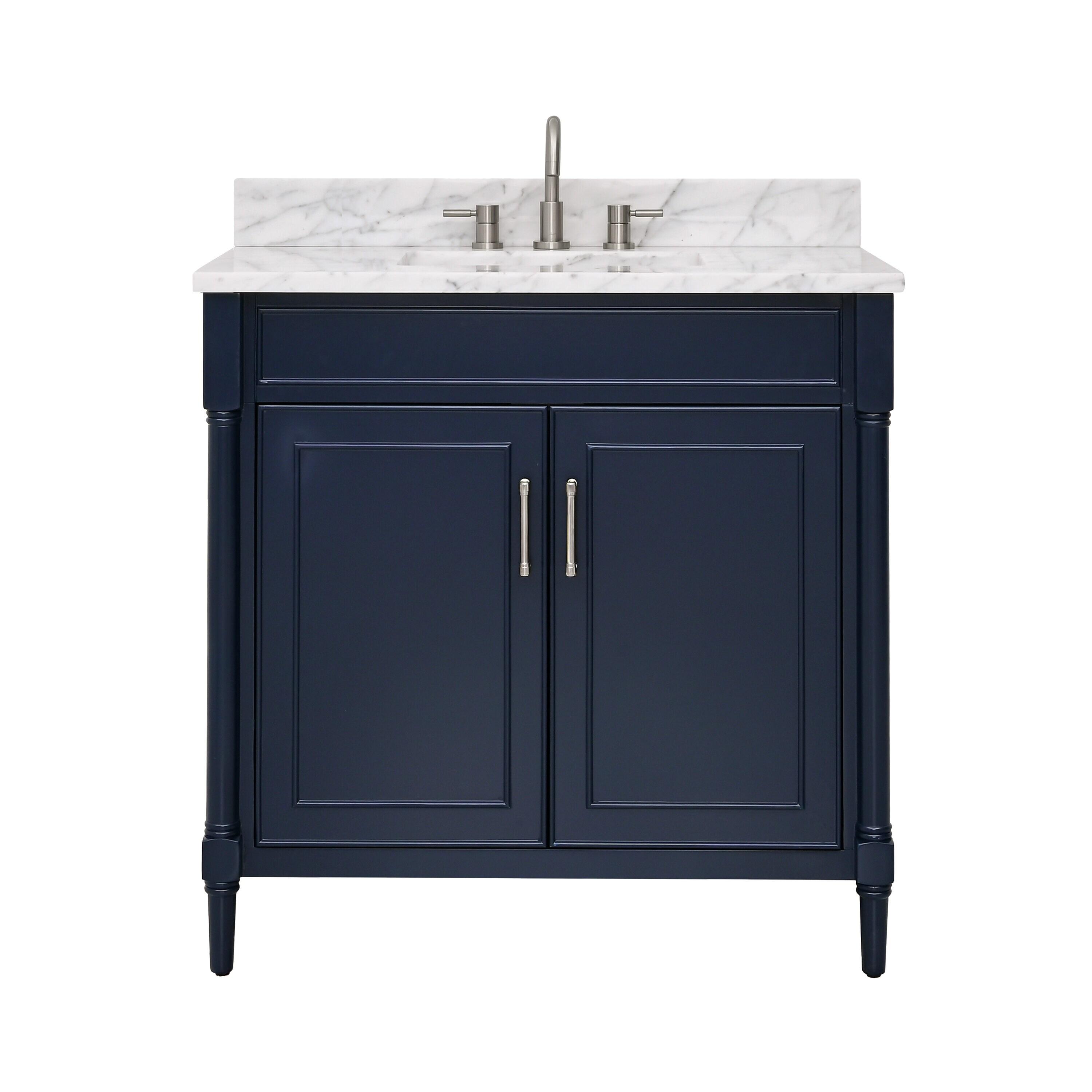 Addison 37'' Single Bathroom Vanity with Marble Top