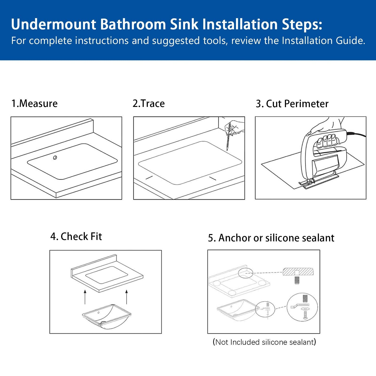 Myhomekeepers 18.5"x14" Ceramic Rectangular Undermount Bathroom Sink