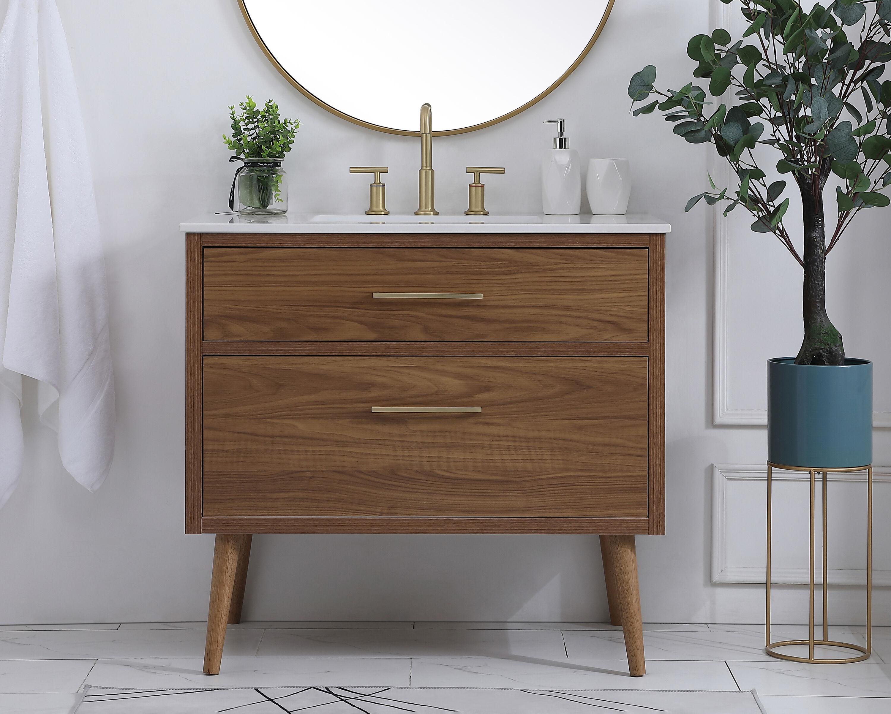 Elegant Kitchen and Bath Elegant Kitchen and Bath 36 Inch Bathroom Vanity in White